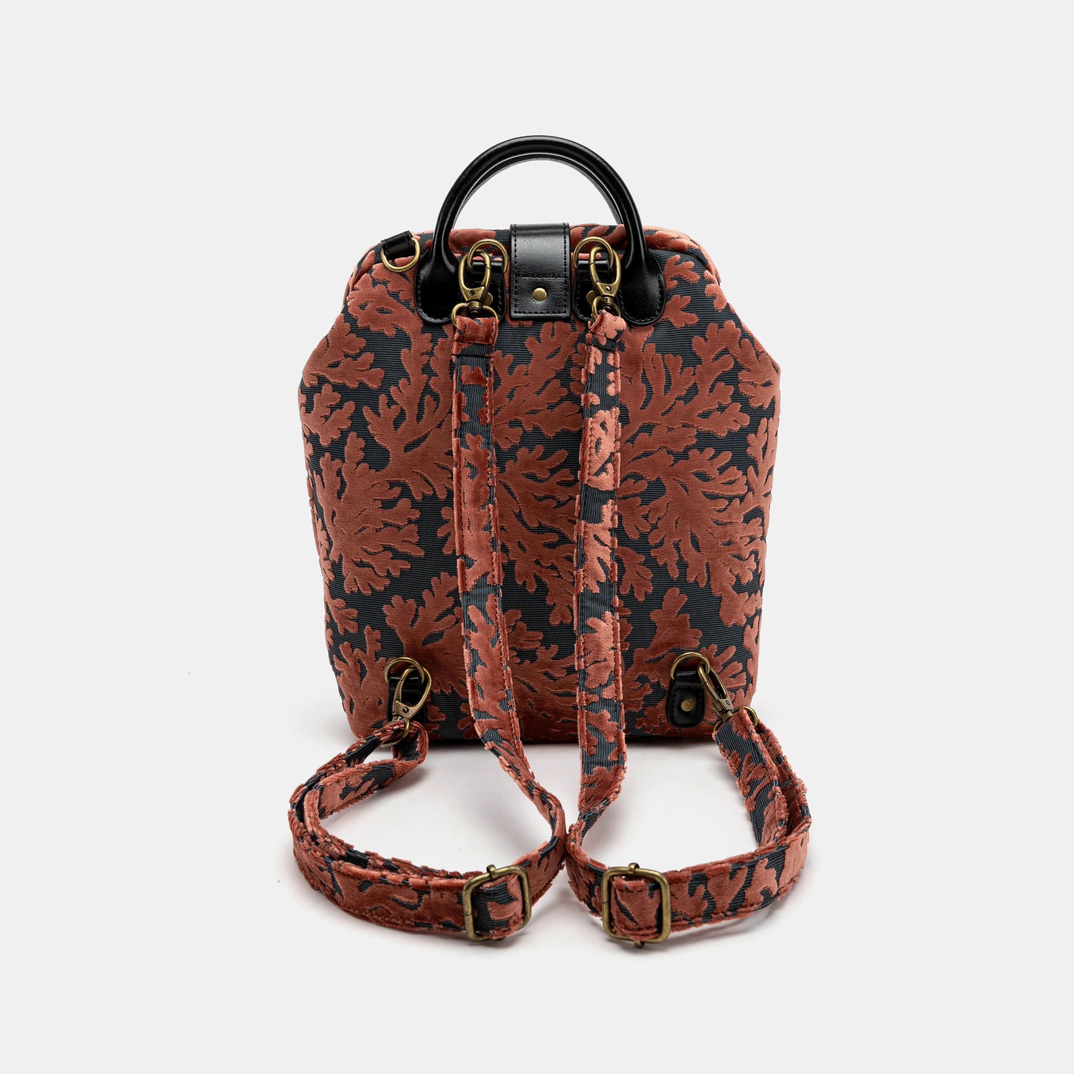 Burnout Velvet St Tropez Scuba Coral Everyday Backpack - Image 5