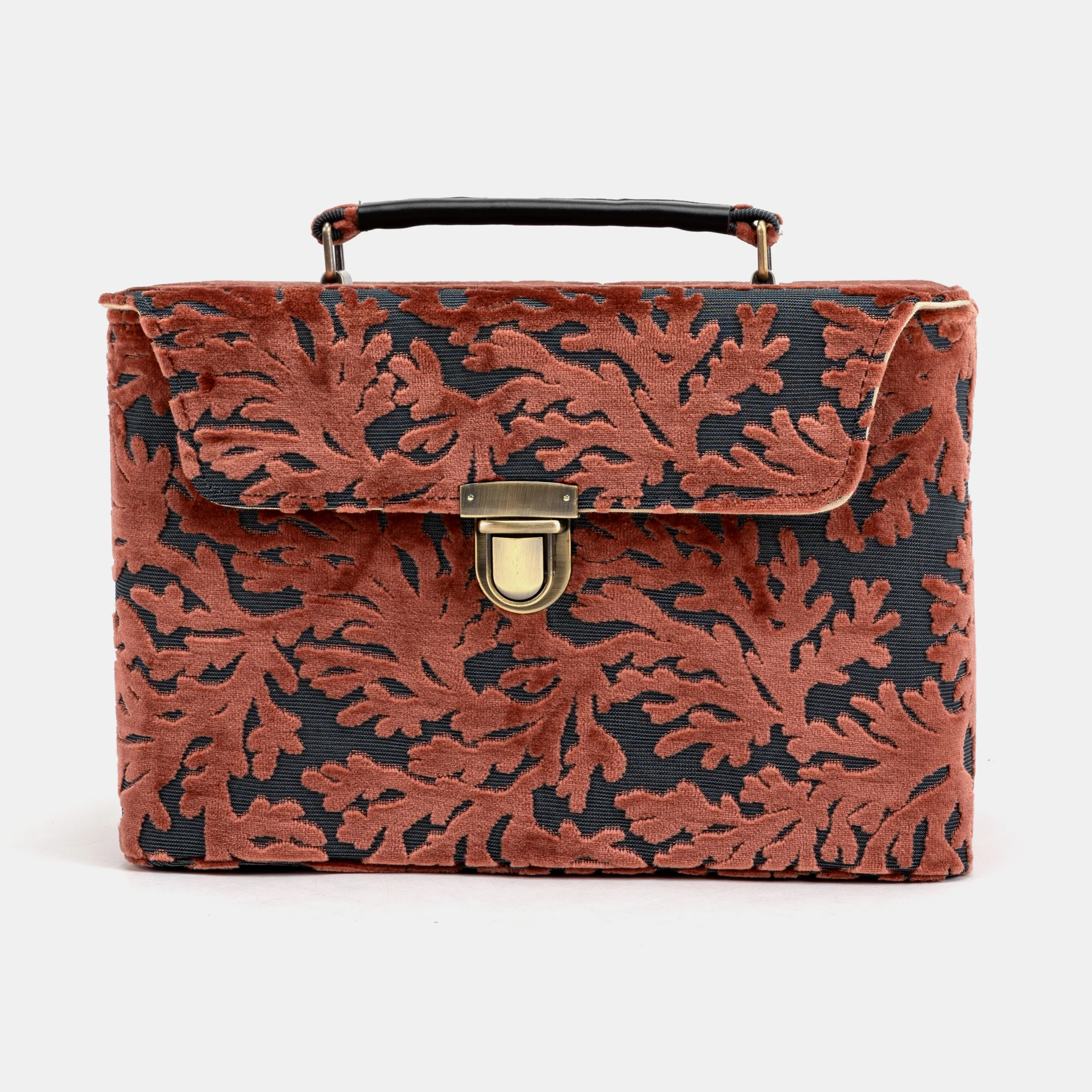 Burnout Velvet St Tropez Scuba Coral Josephine Large Train Case