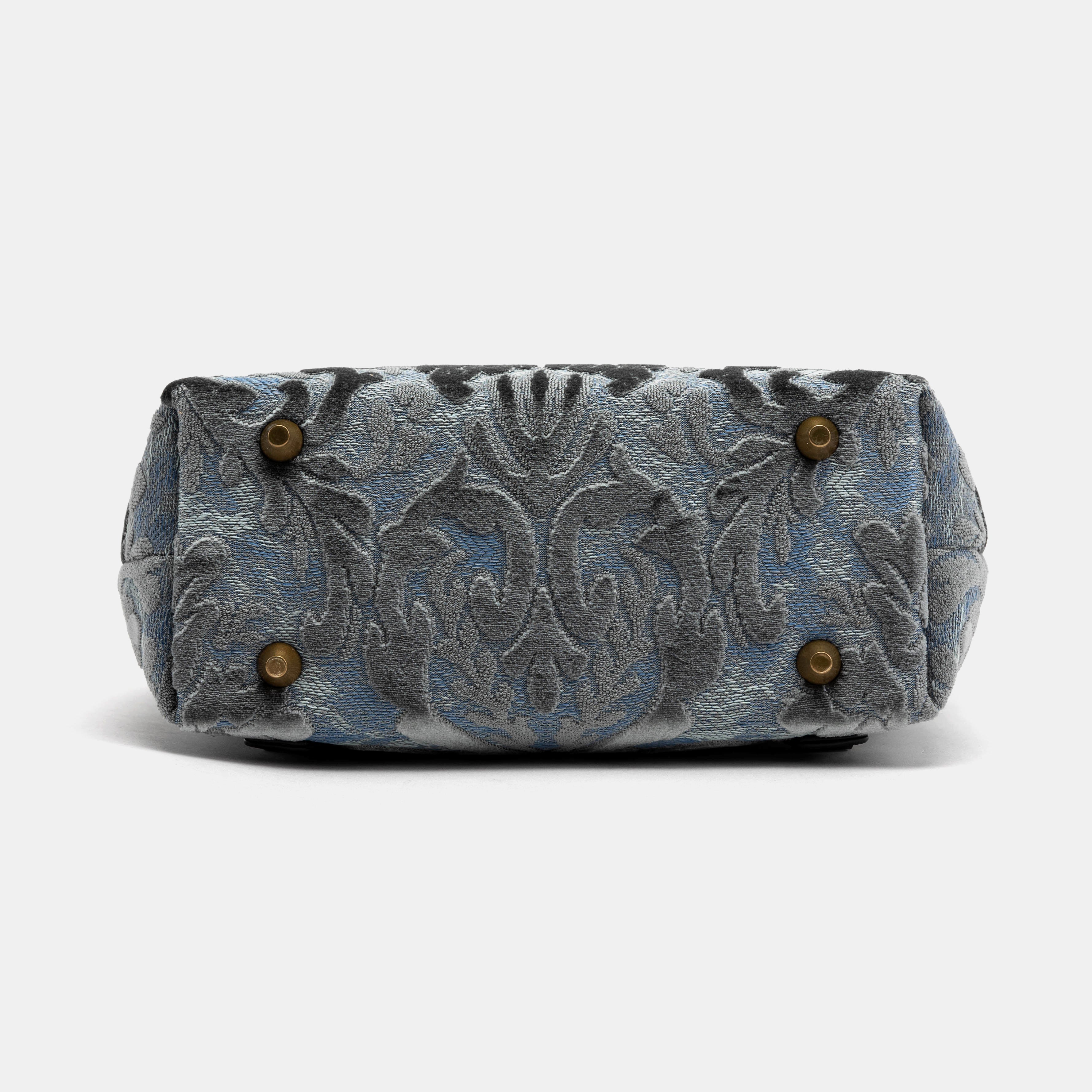 Burnout Velvet Steel Blue Everyday Backpack - Image 7