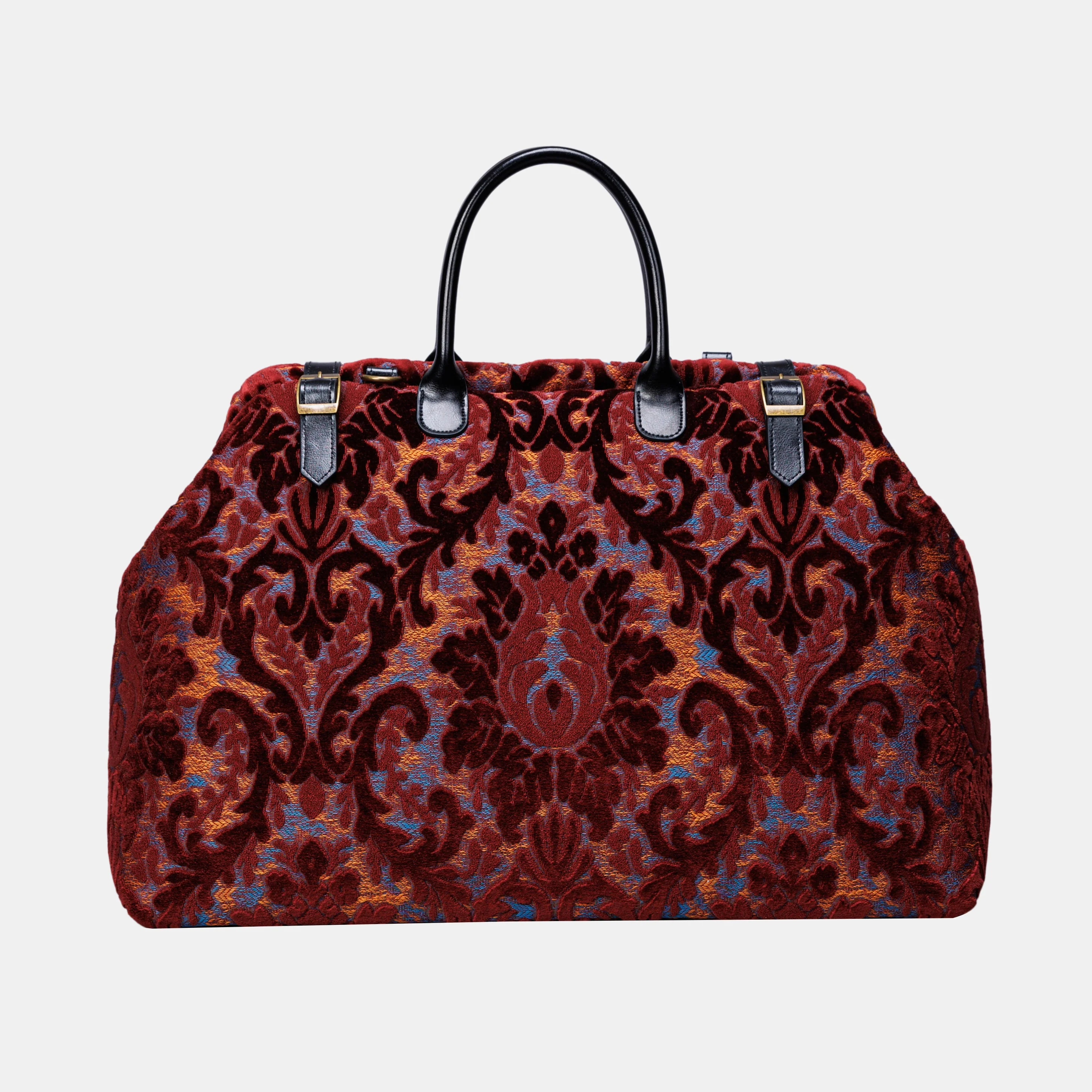 Burnout Velvet Wine Large Carpetbag