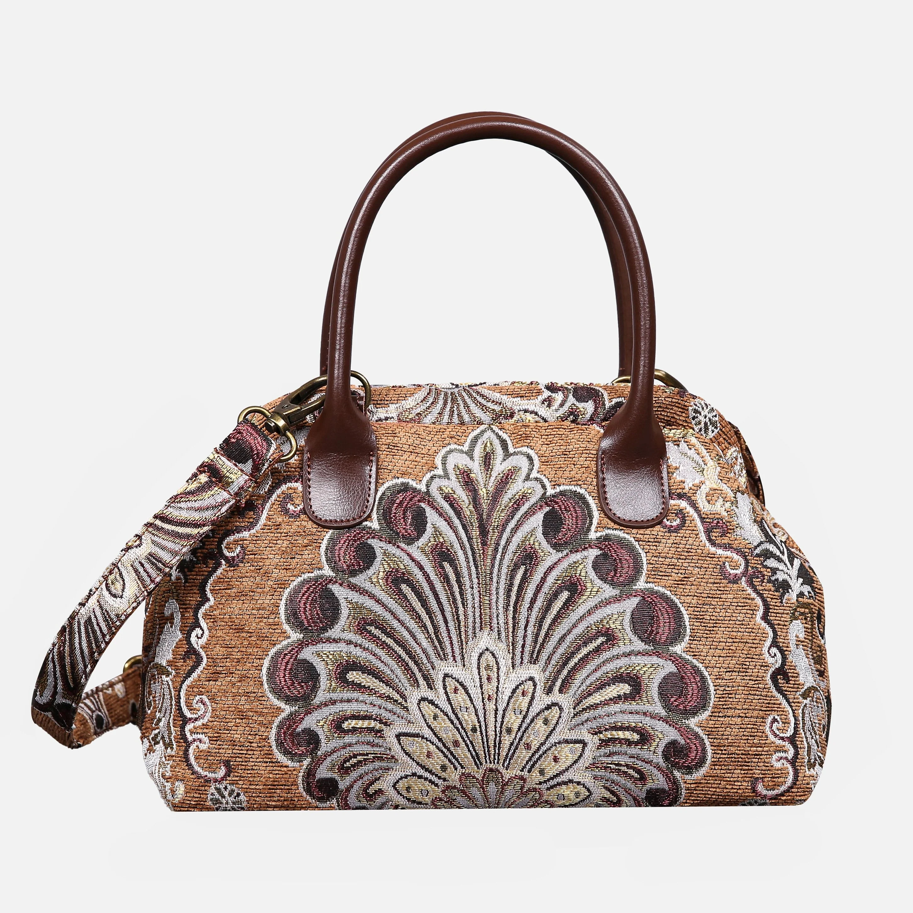Chateau Nostalgia Brown Carpet Satchel