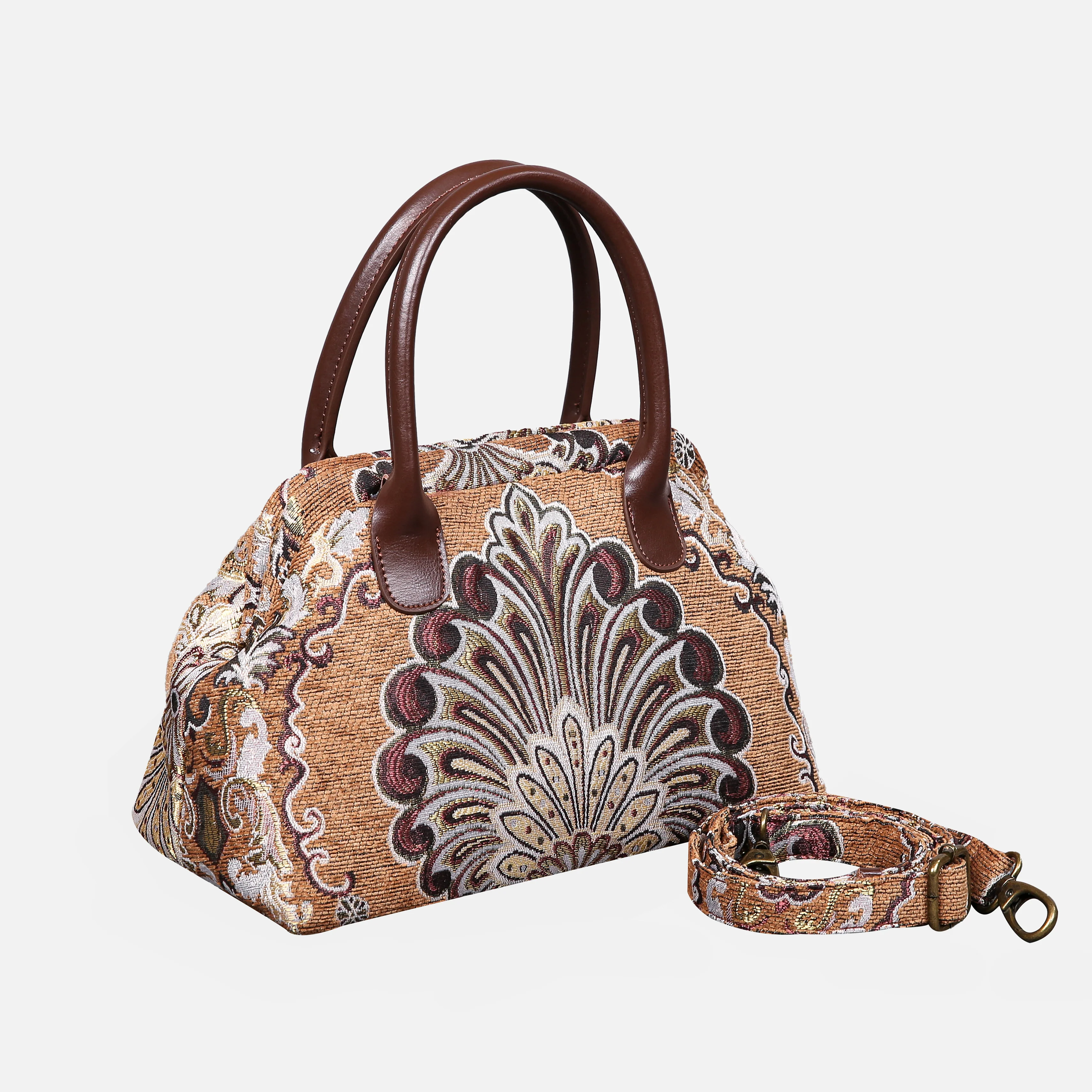 Chateau Nostalgia Brown Carpet Satchel - Image 2