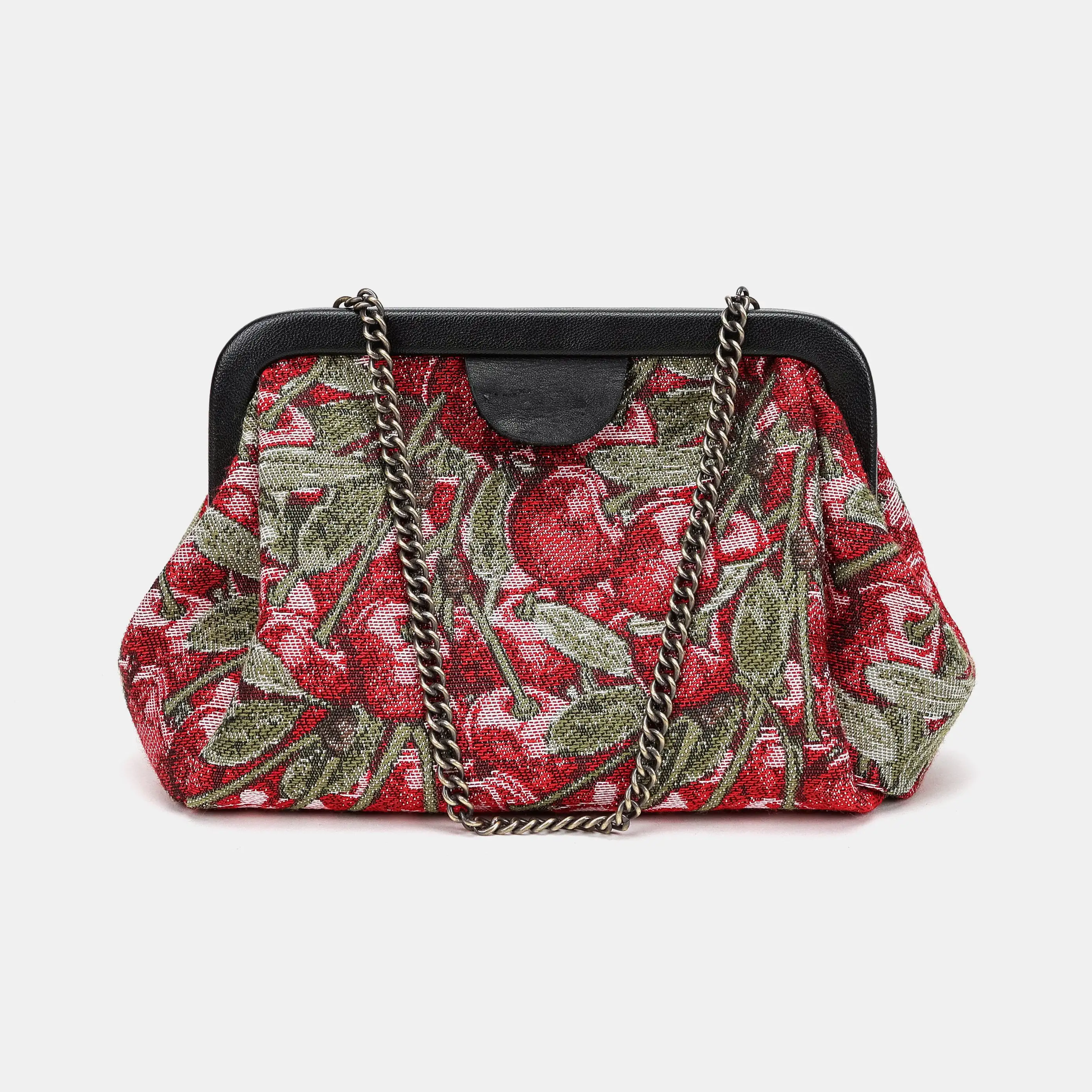 Cherry Cascade Evening Bag Clutch