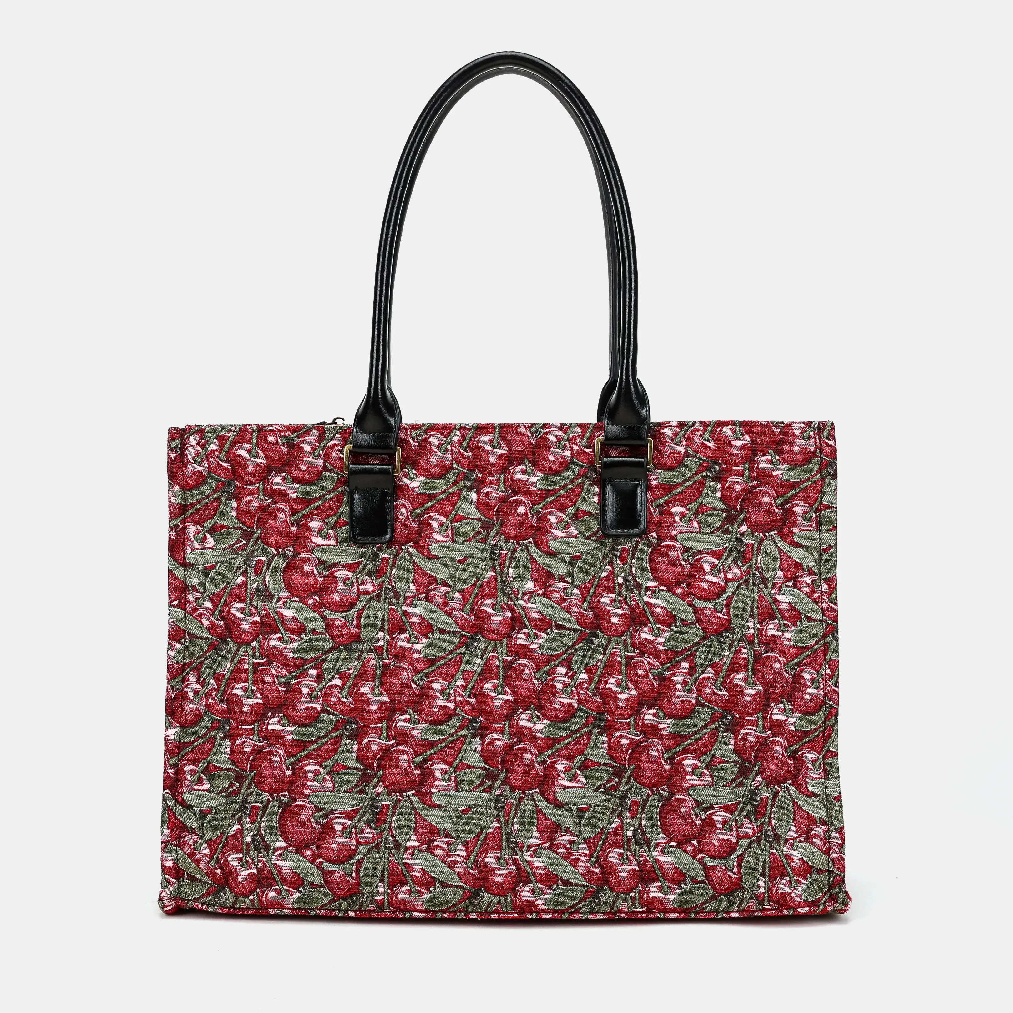 Cherry Cascade Laptop Work Tote