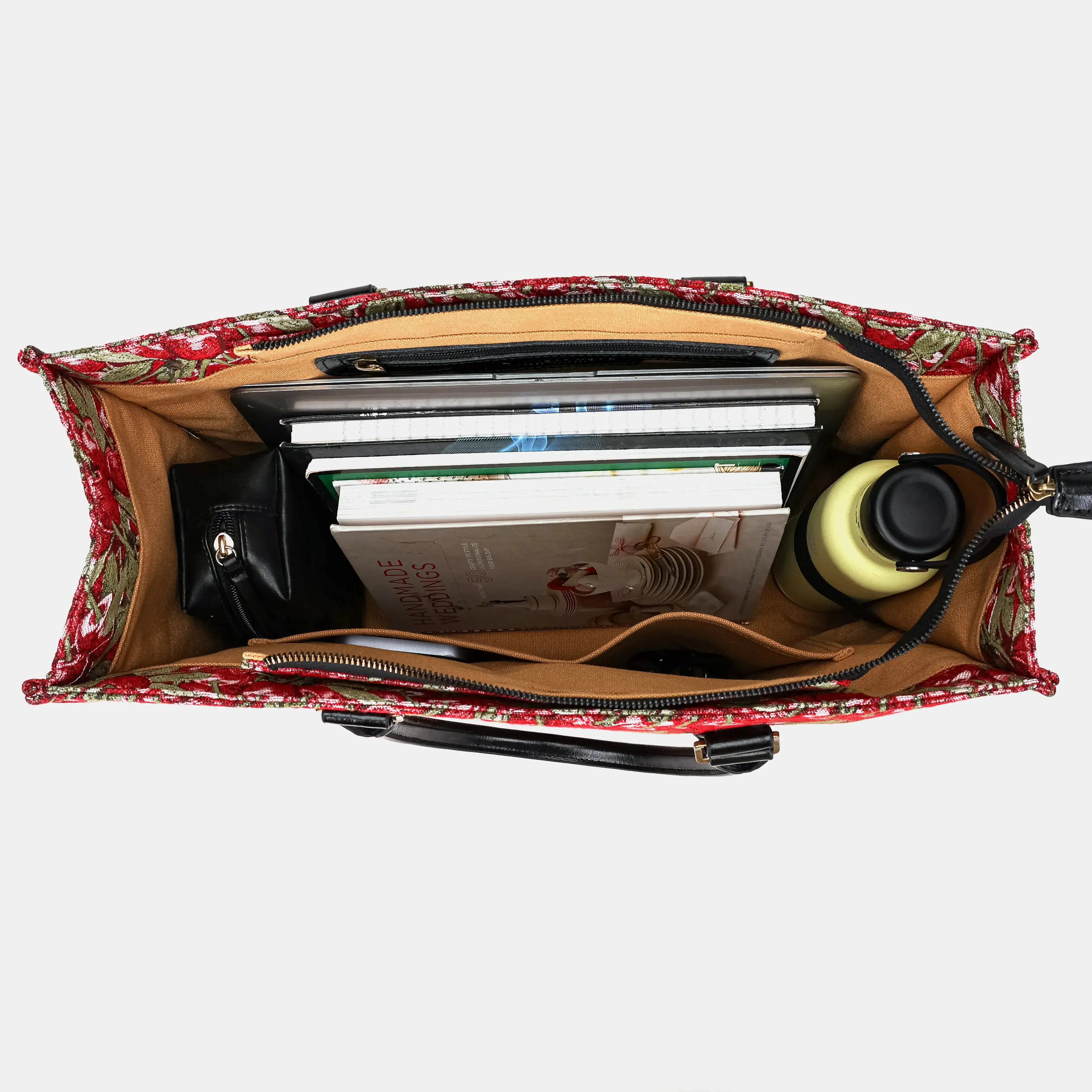Cherry Cascade Laptop Work Tote - Image 7