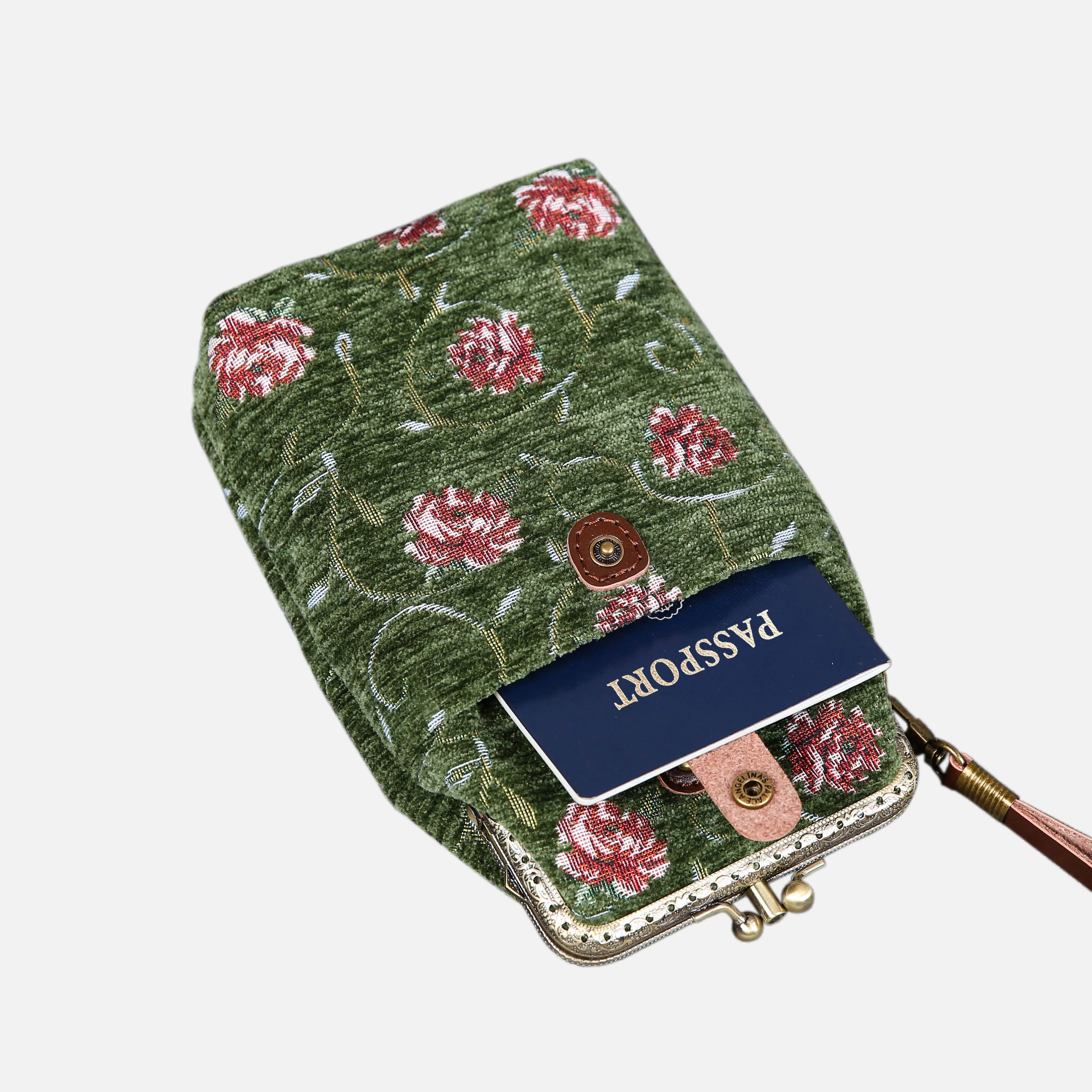 Climbing Rose Arugula Green Series Carpet Phone Case - Image 5