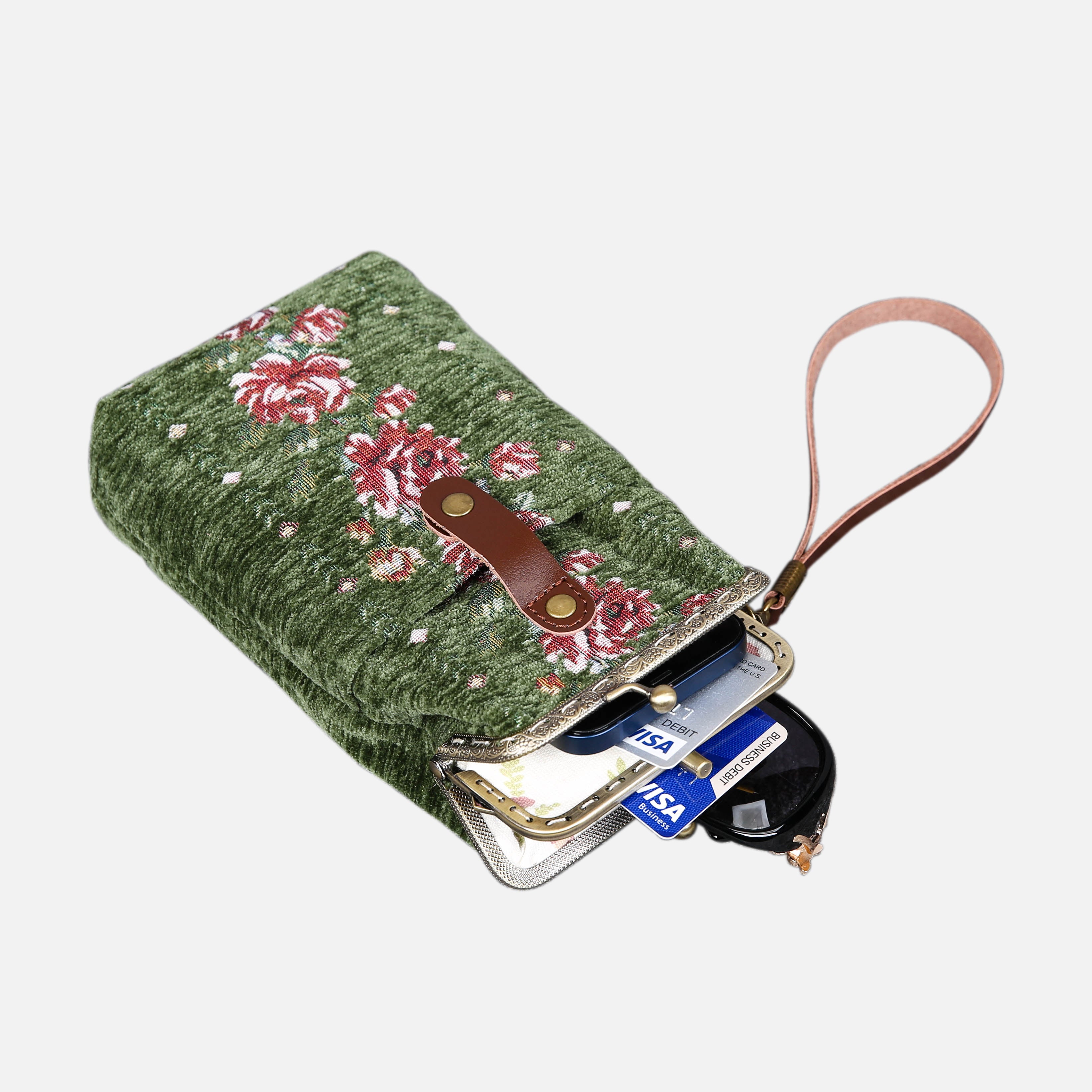 Climbing Rose Arugula Green Series Carpet Phone Case - Image 6