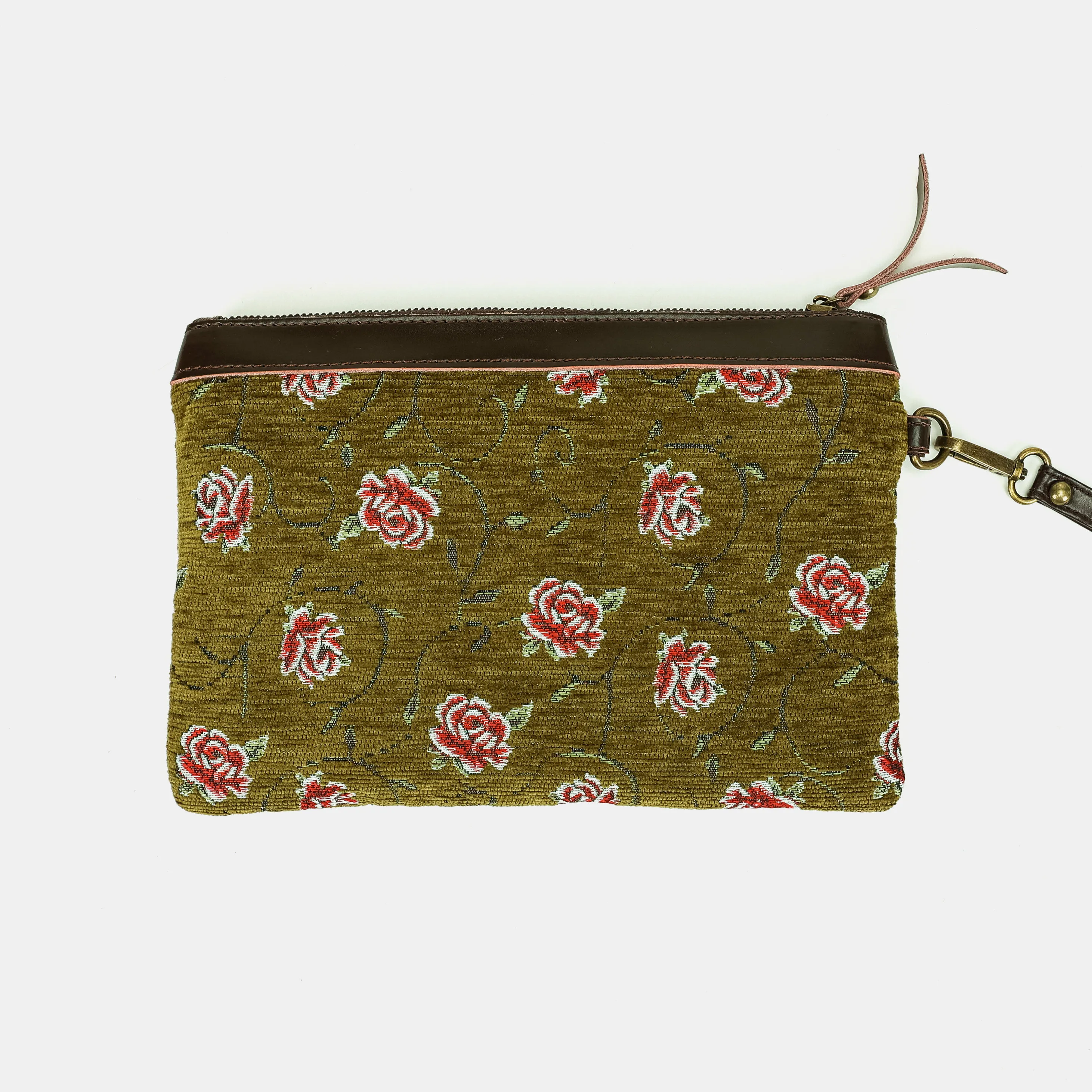 Climbing Rose Avocado Wristlet Clutch - Image 3