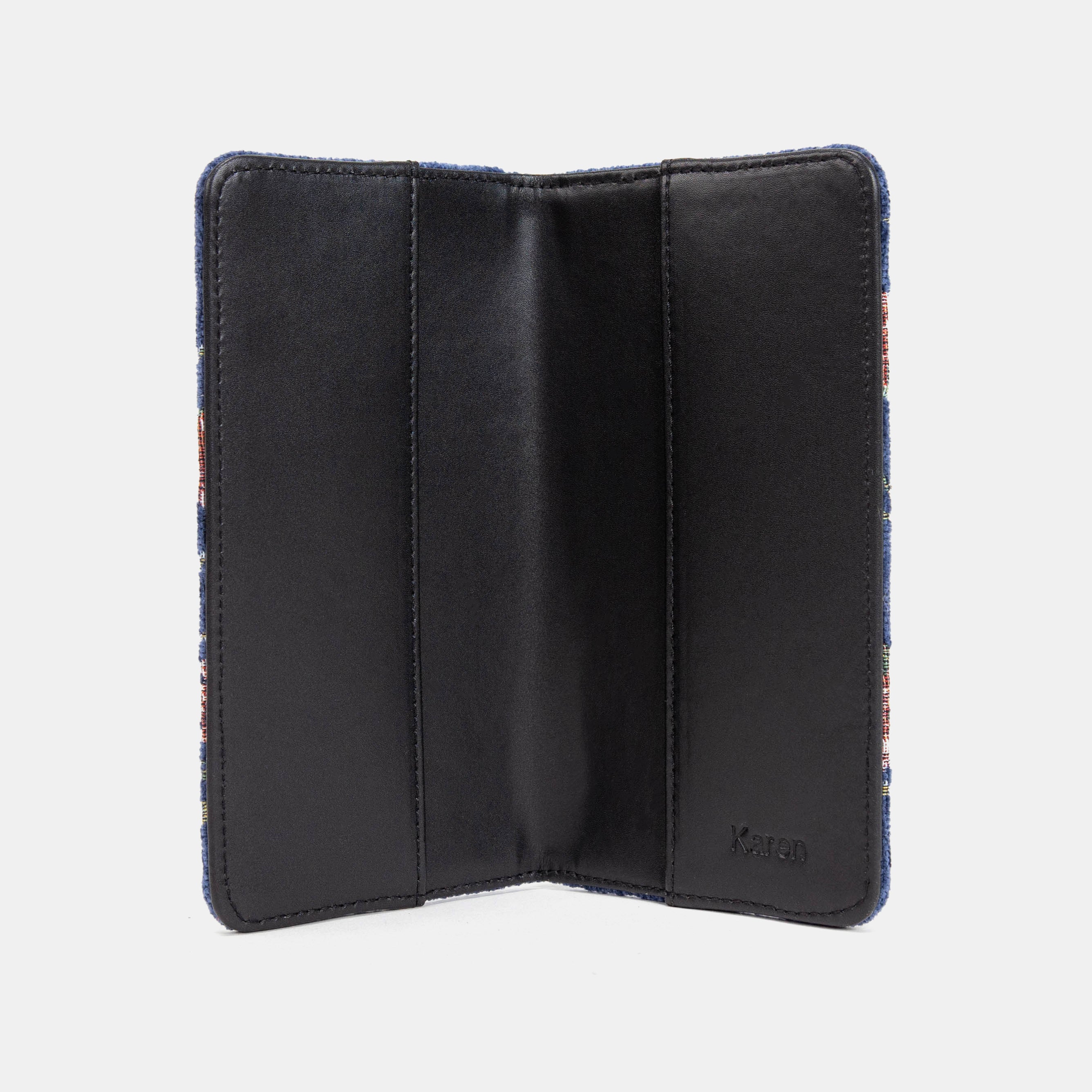 Climbing Rose Blue Checkbook Cover - Image 3