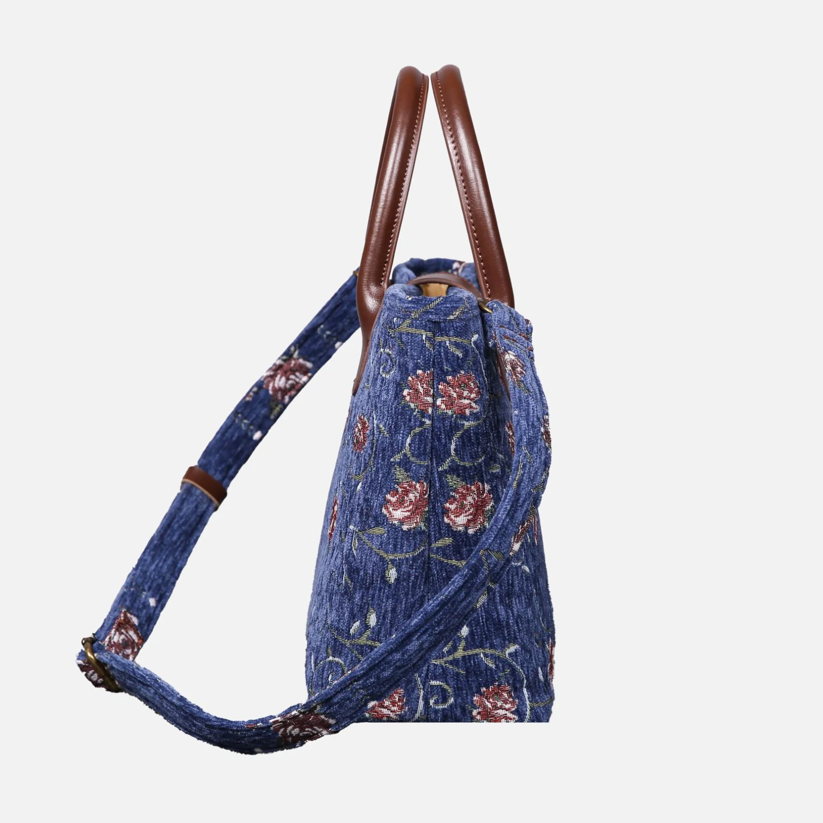 Climbing Rose Tuck Lock Carpet Satchel - Image 4