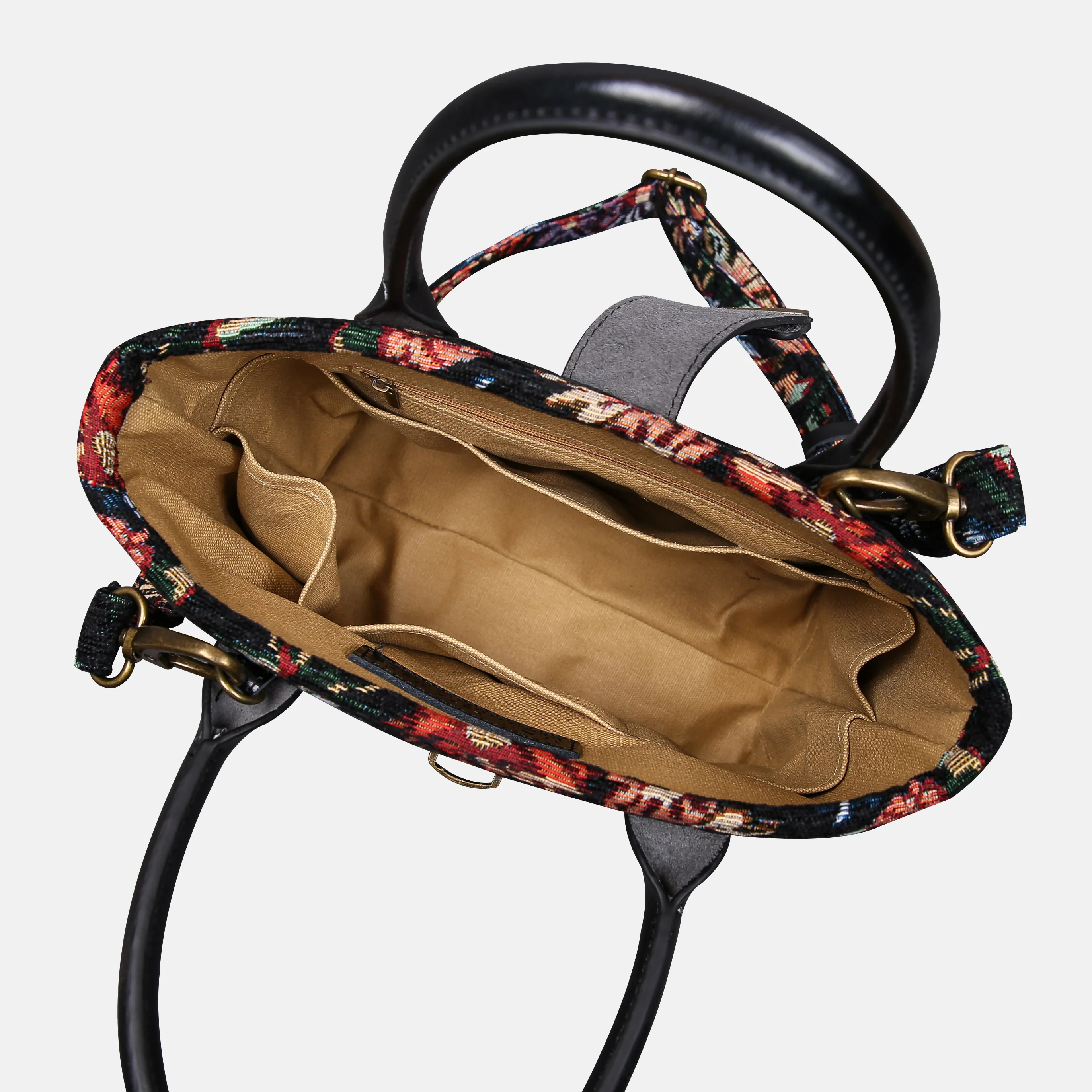 Colorful Cosmos Tuck Lock Carpet Satchel - Image 6