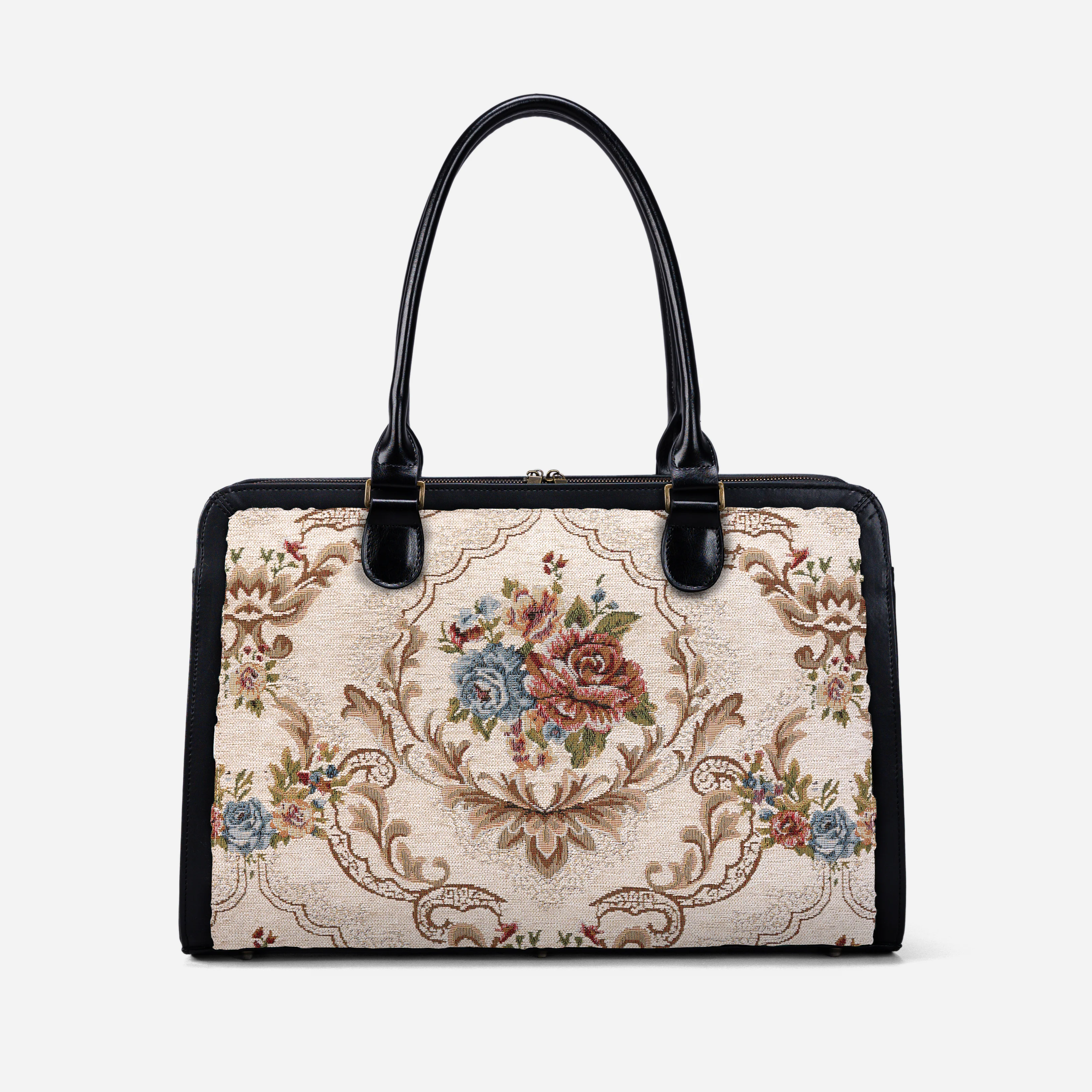 Floral Cream Business Tote - Image 3