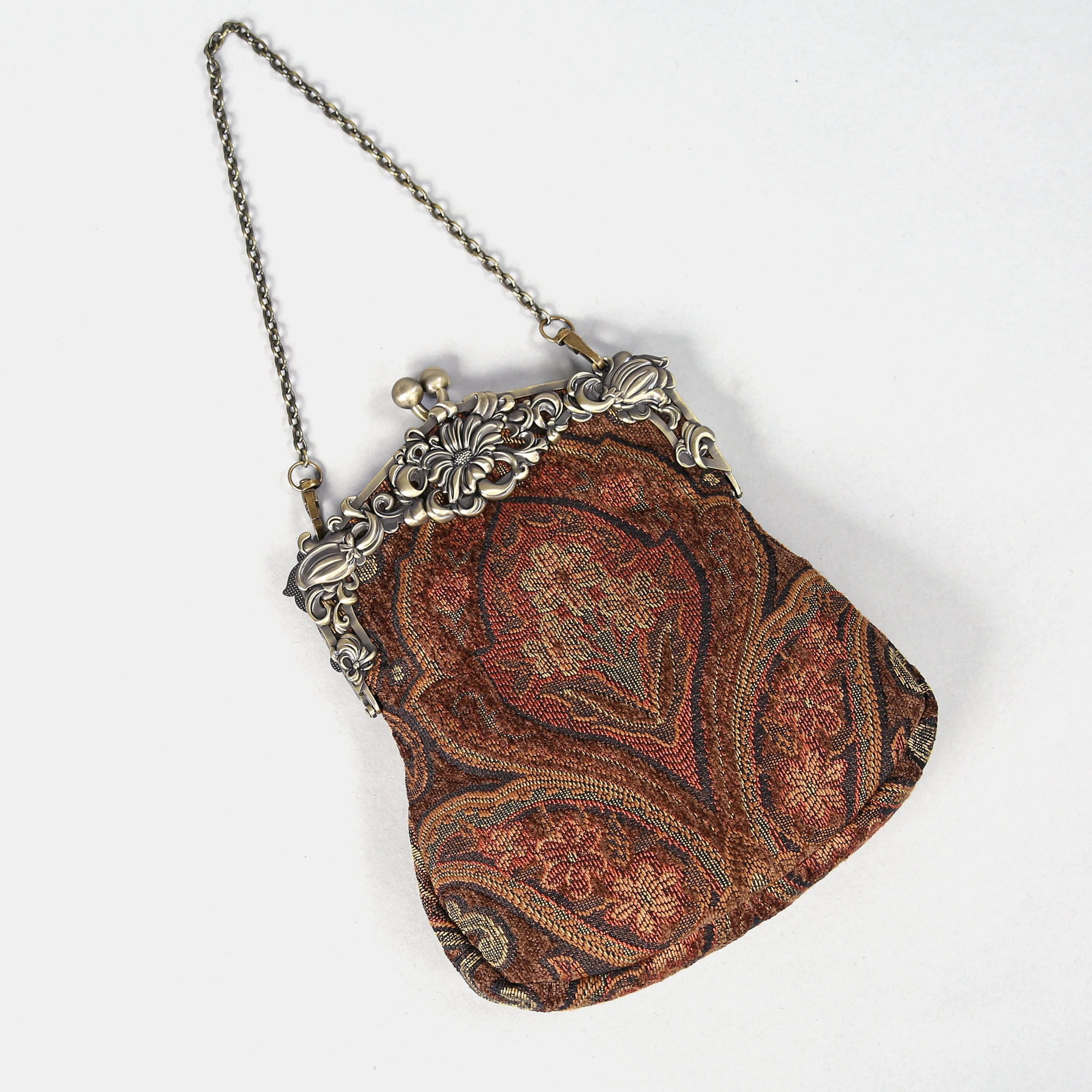 Damask D. Brown Chatelaine Purse Large - Image 2
