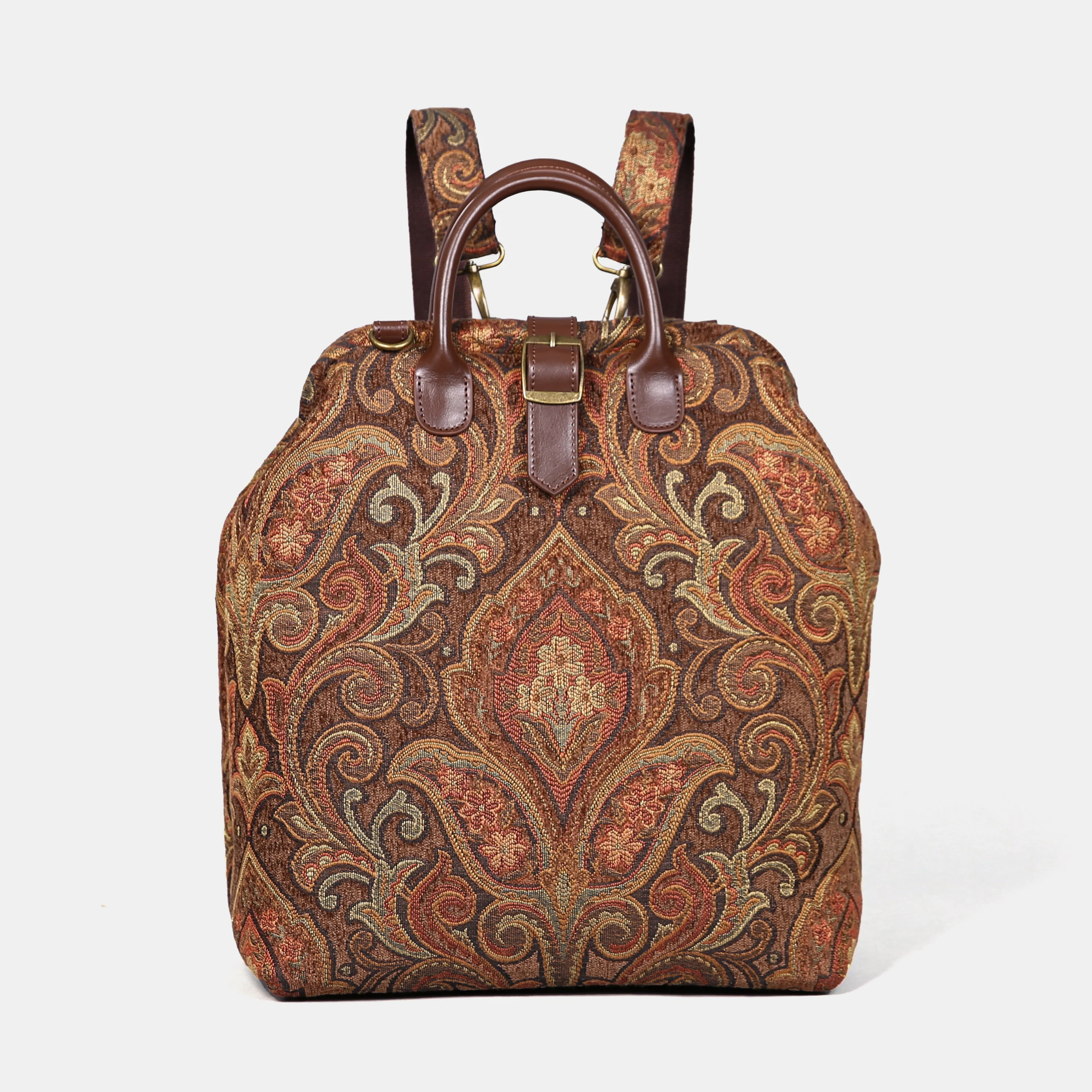 Damask D. Brown Carpet Laptop Backpack