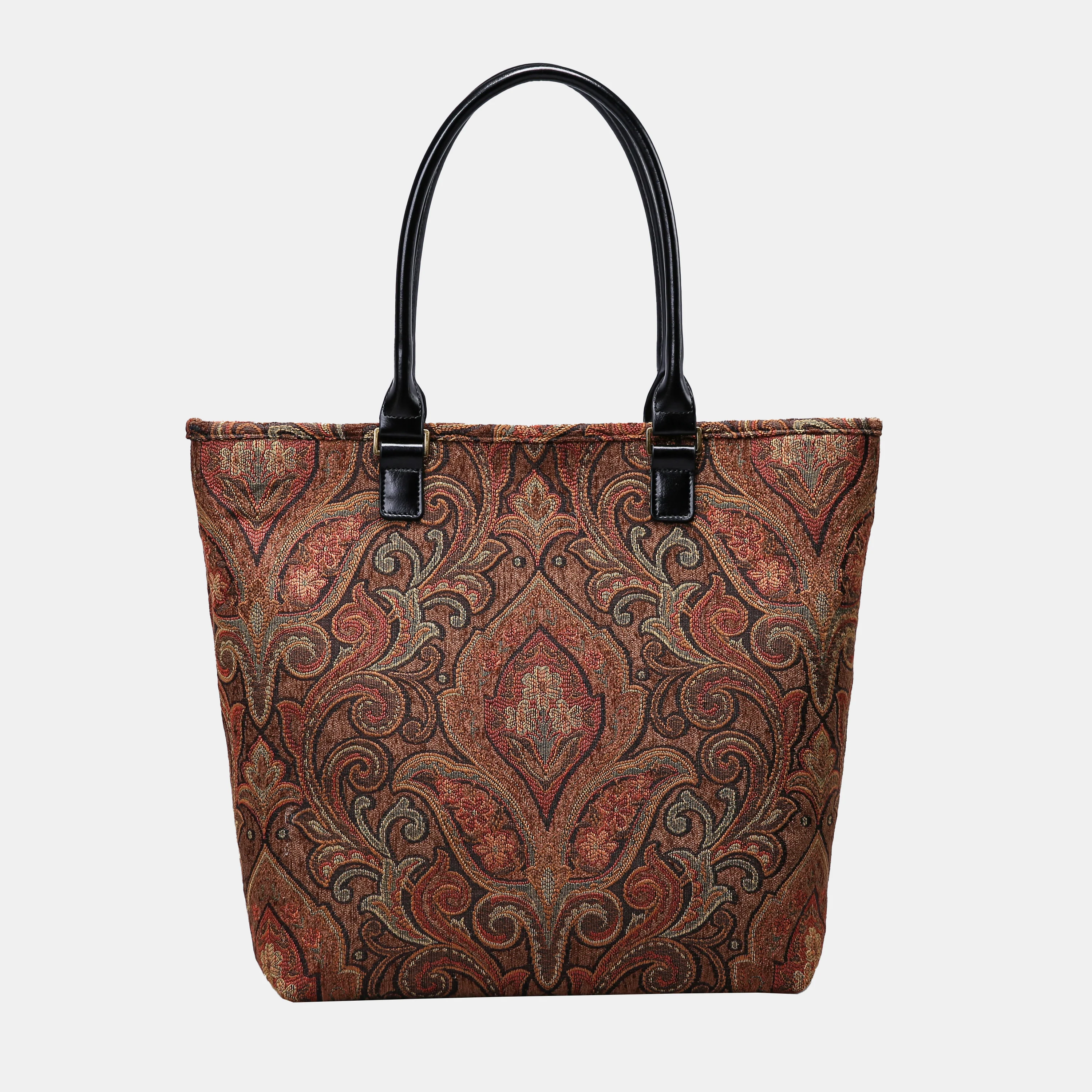 Damask D. Brown Carpet Tote Shopper - Image 3