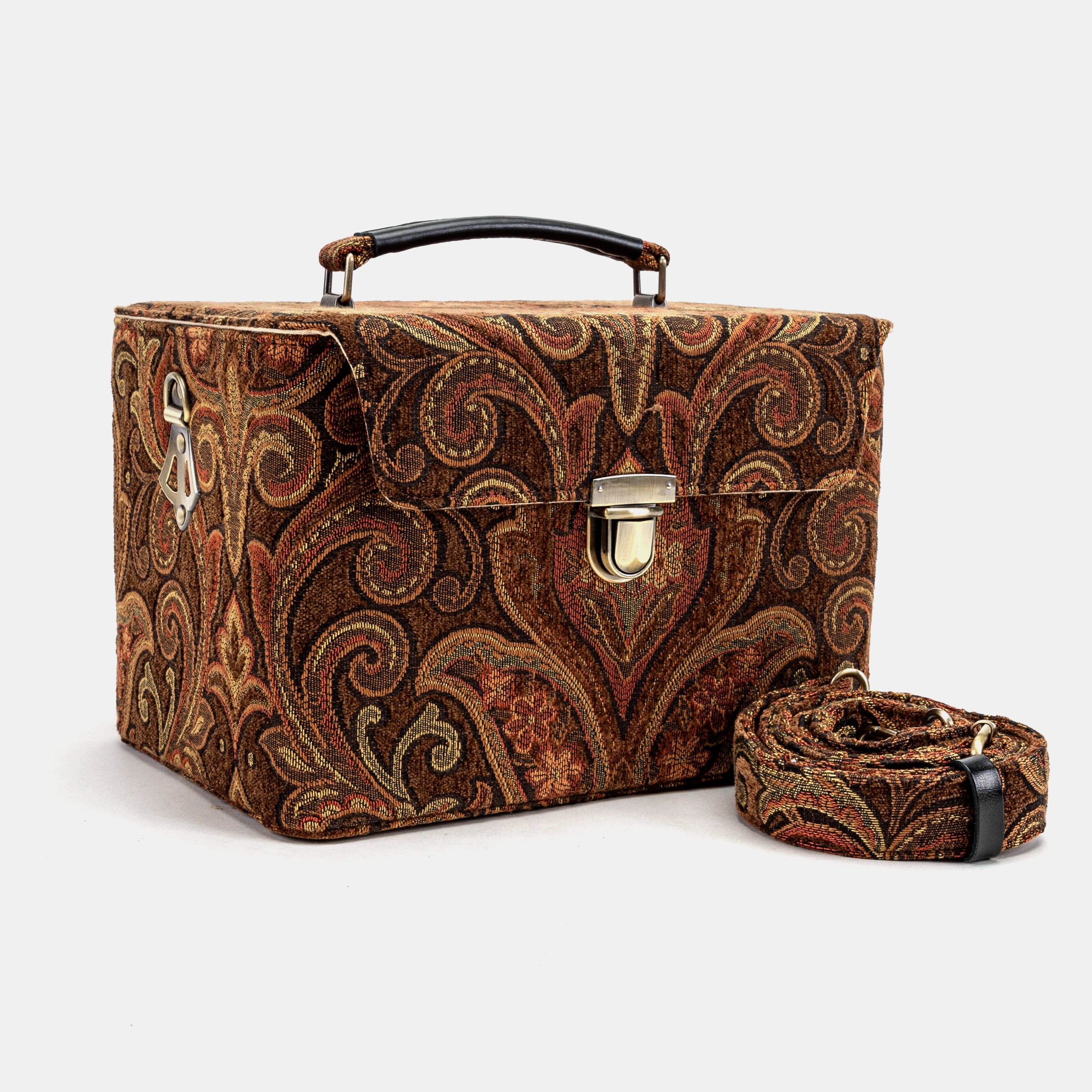 Damask D. Brown Josephine Large Train Case - Image 2