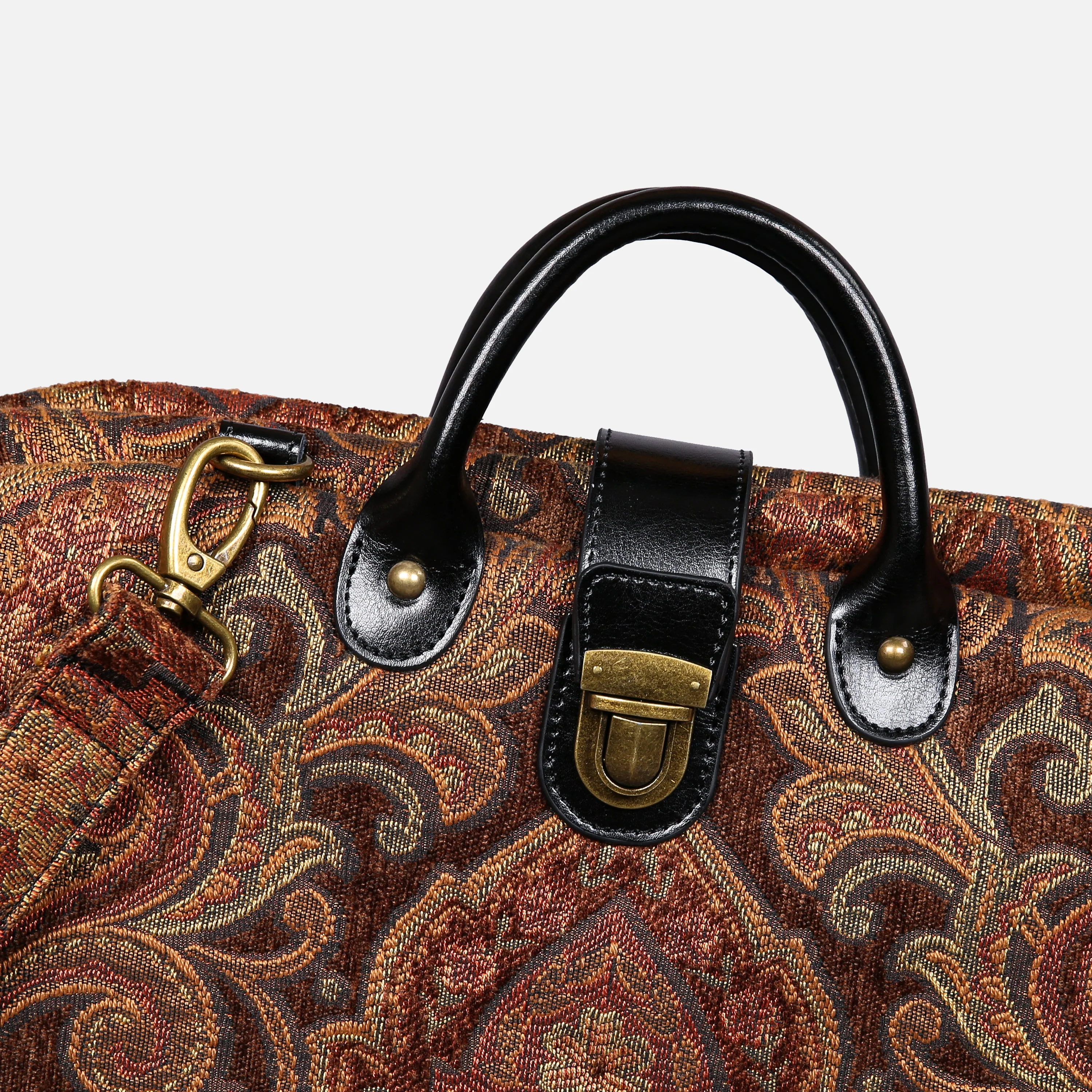Damask D. Brown Laptop Work Bag - Image 6