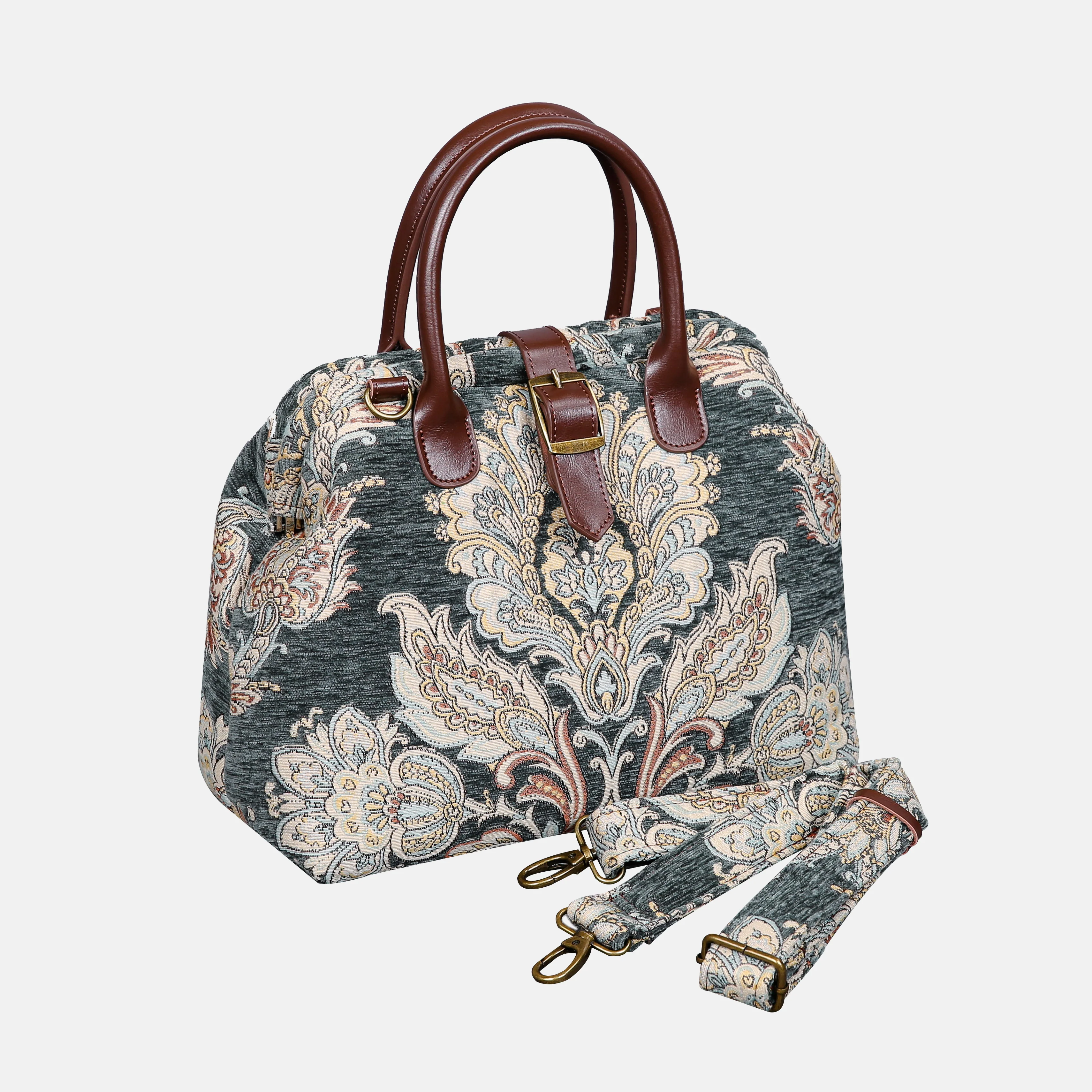 Damask Perylene Green Carpet Handbag Purse - Image 2