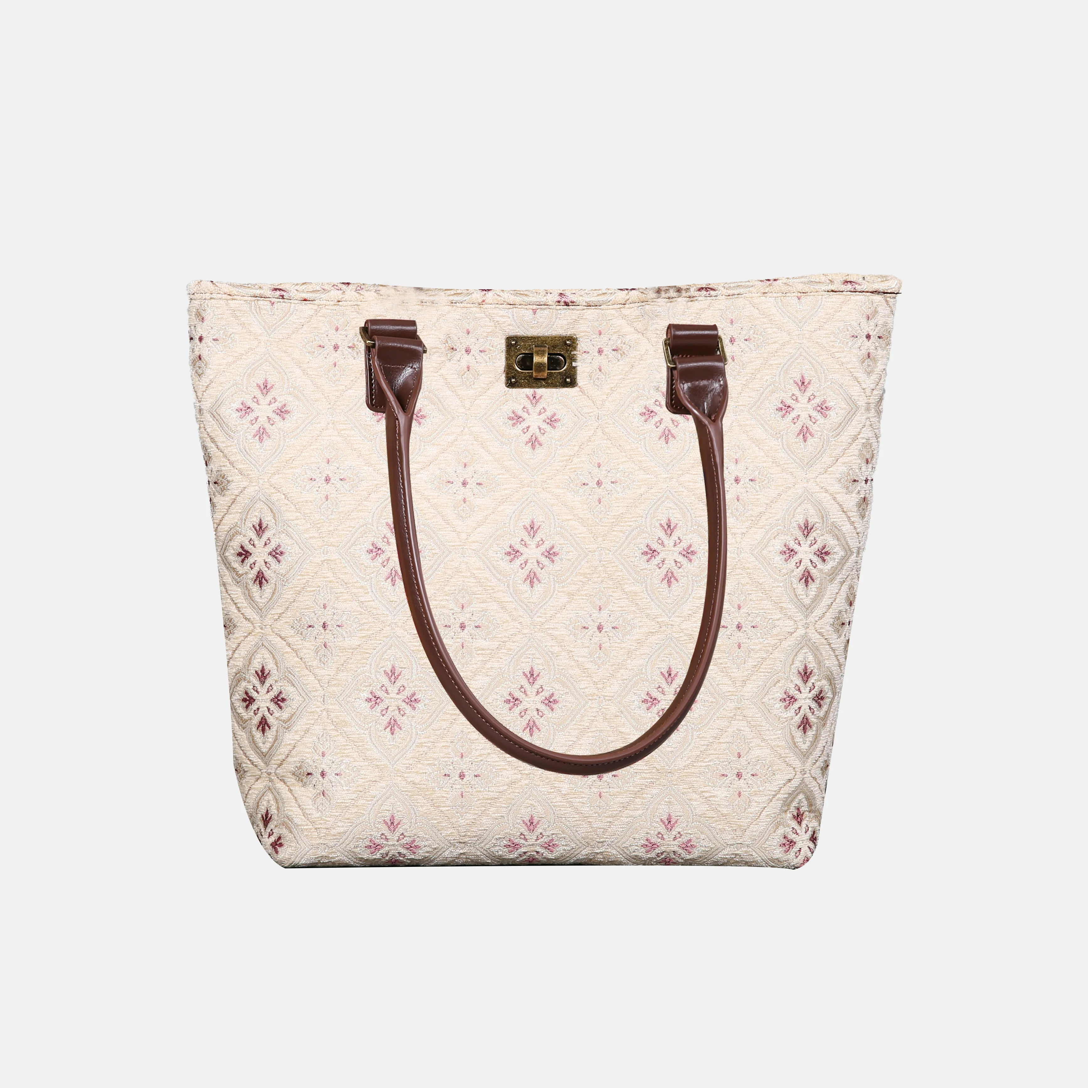Ethnic Cream Carpet Tote Shopper - Image 2