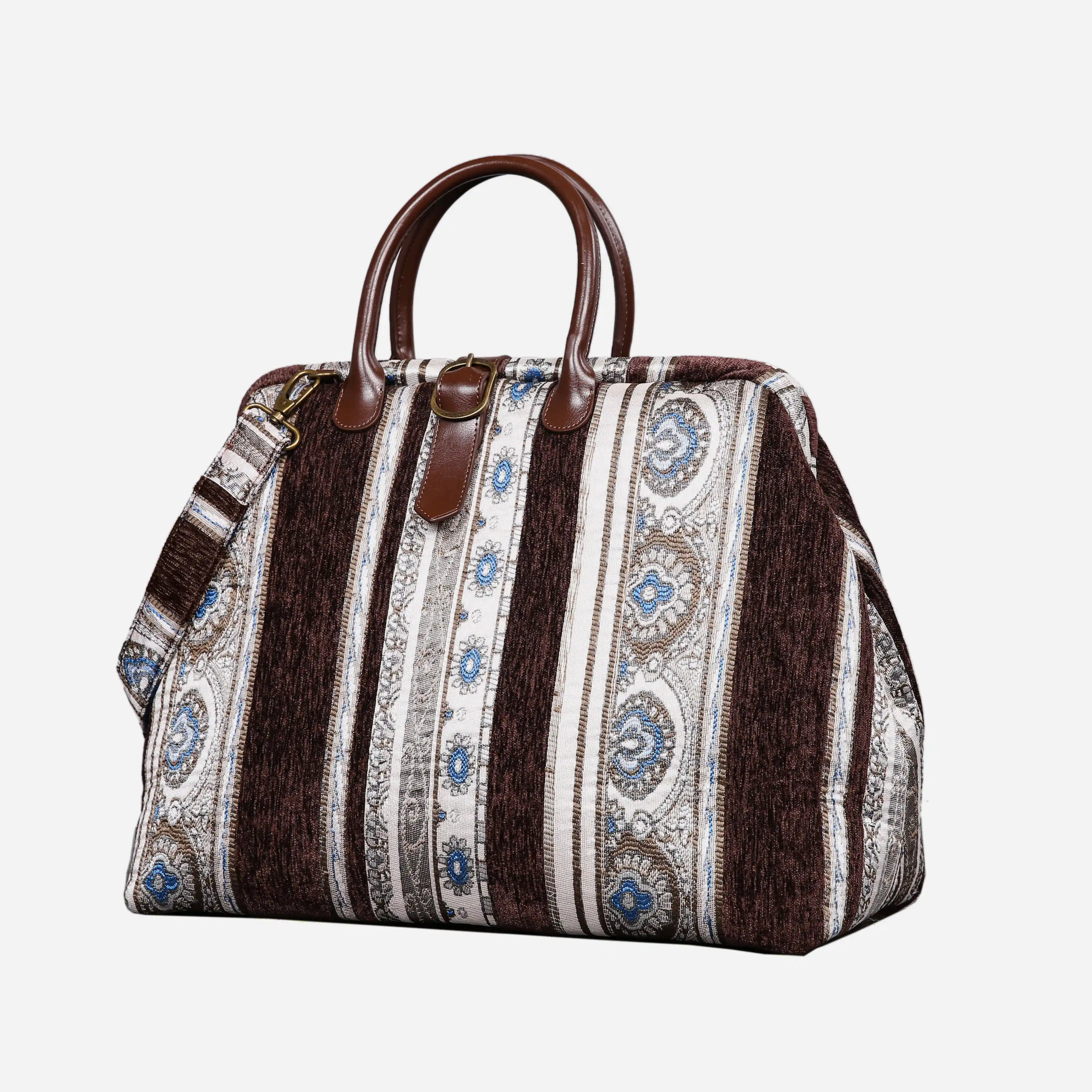 Ethnic Stripes Brown Mary Poppins Weekender - Image 3