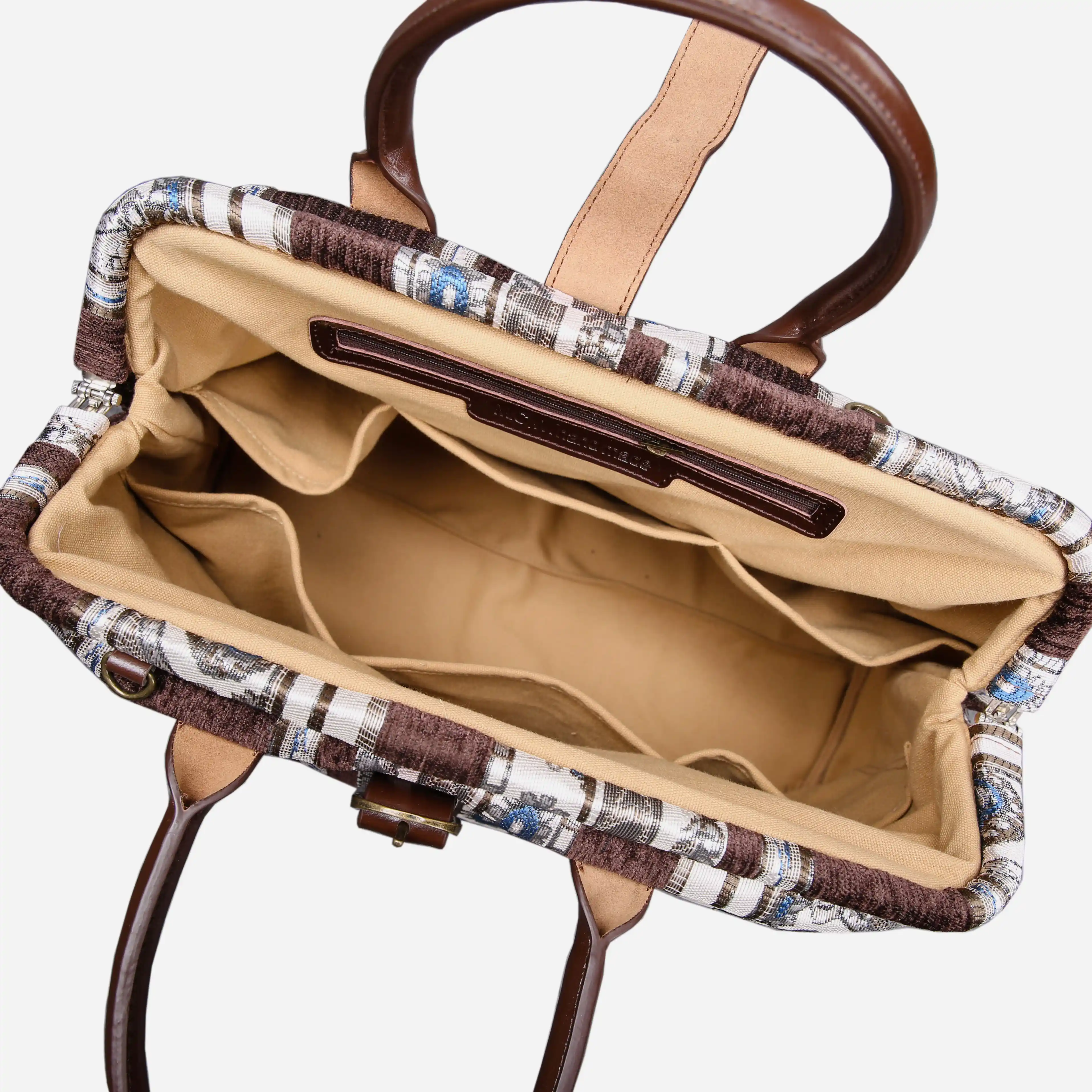 Ethnic Stripes Brown Mary Poppins Weekender - Image 5