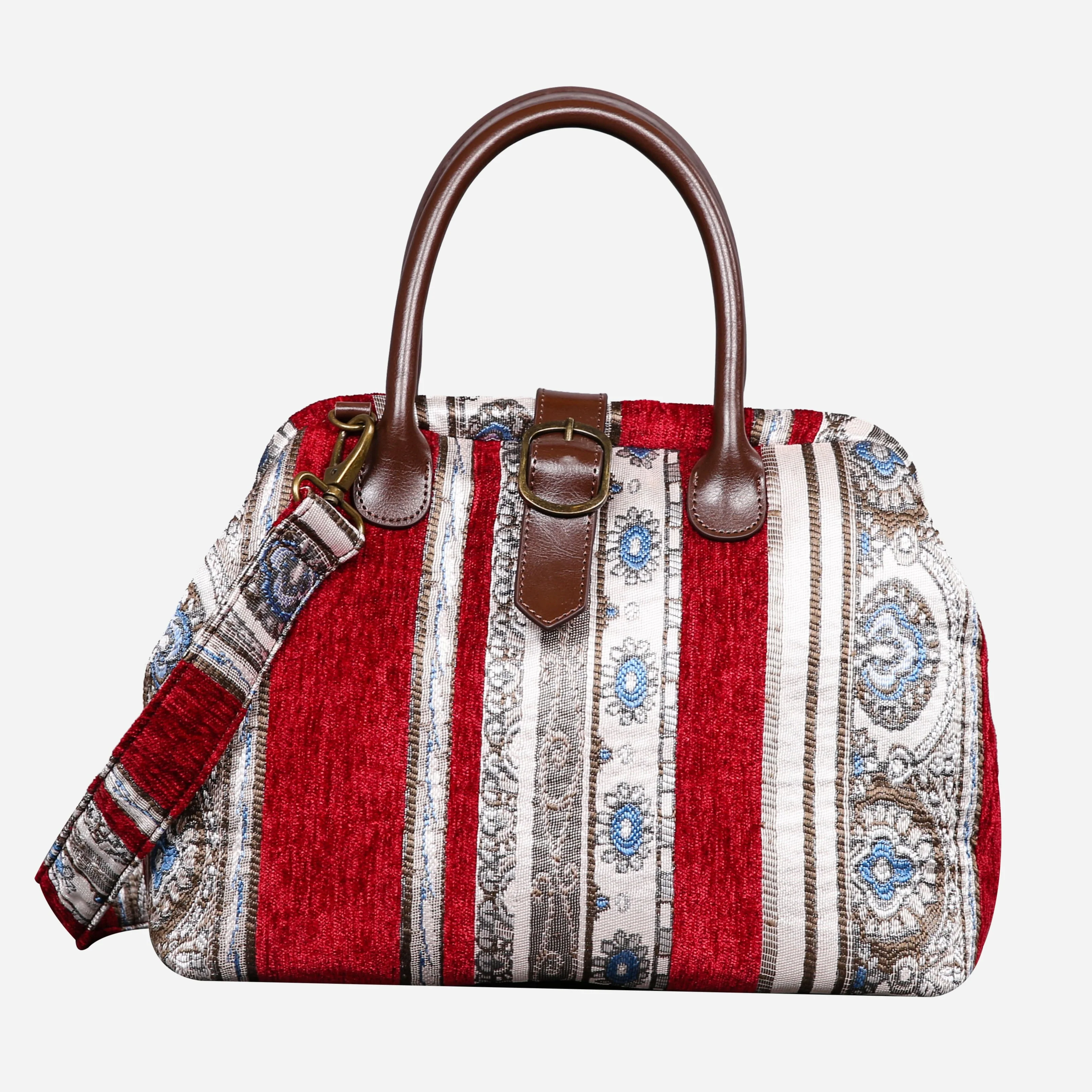 Ethnic Stripes Red Carpet Handbag Purse