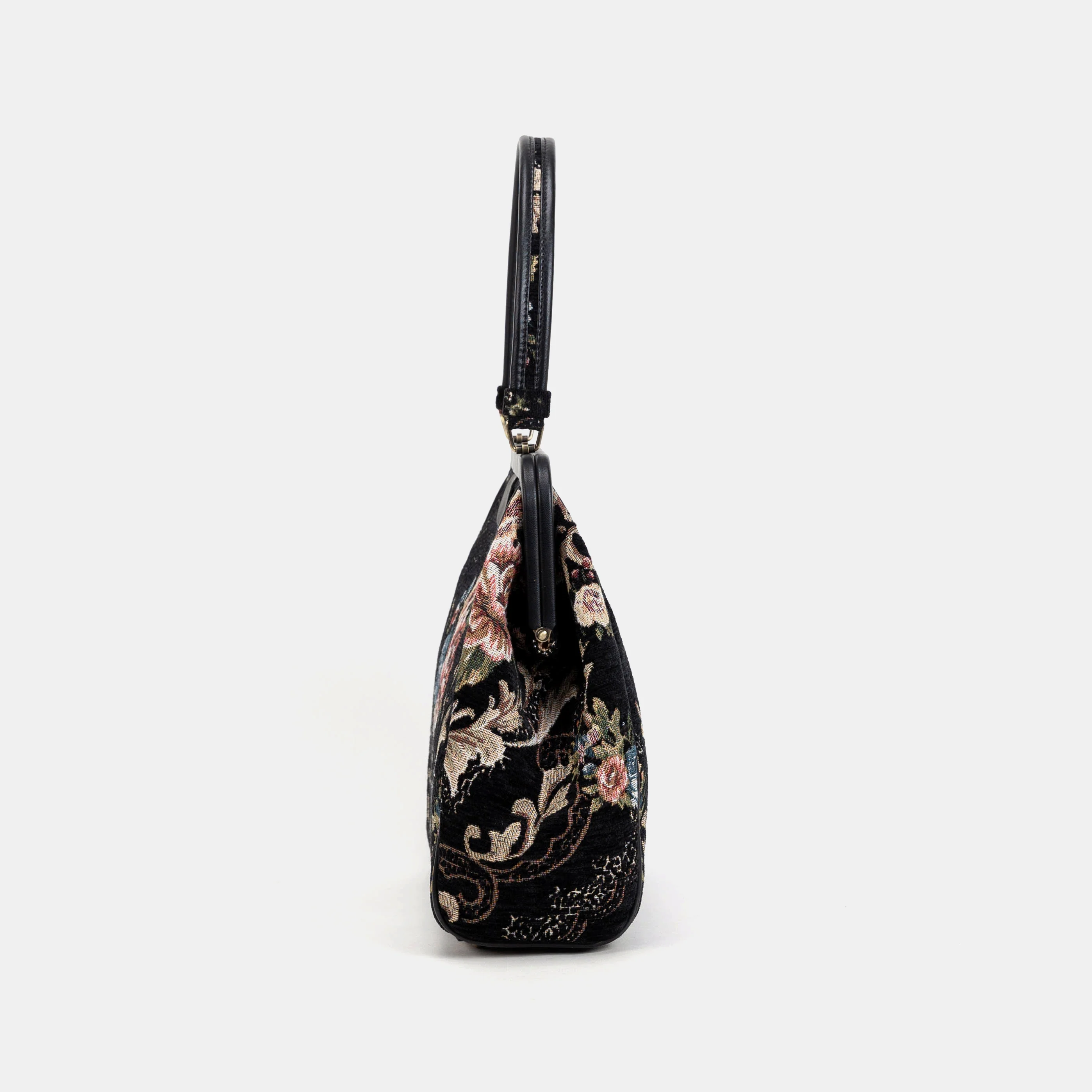 Floral Black Alma Shoulder Bag - Image 3