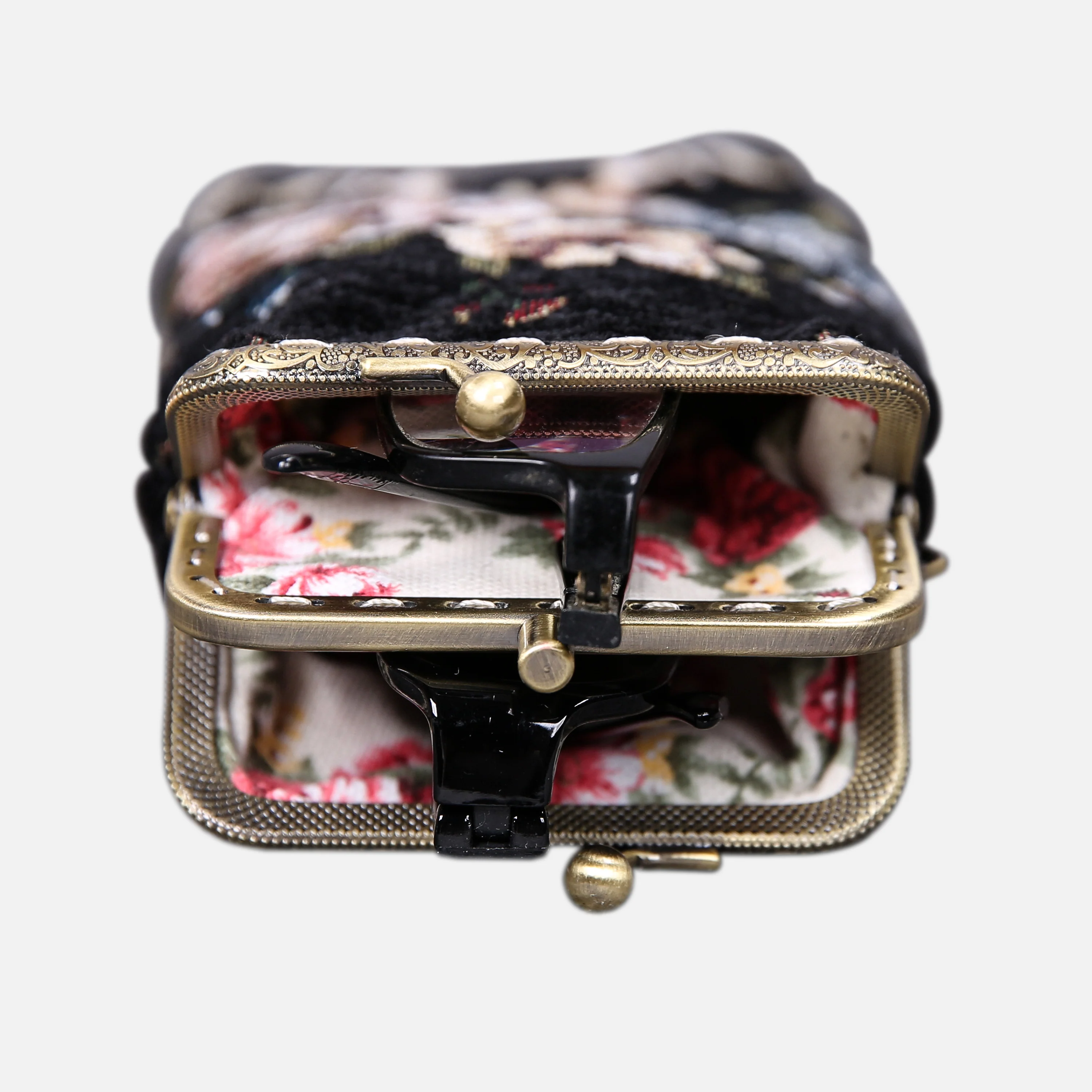 Floral Black Carpet Eyeglasses Case - Image 5