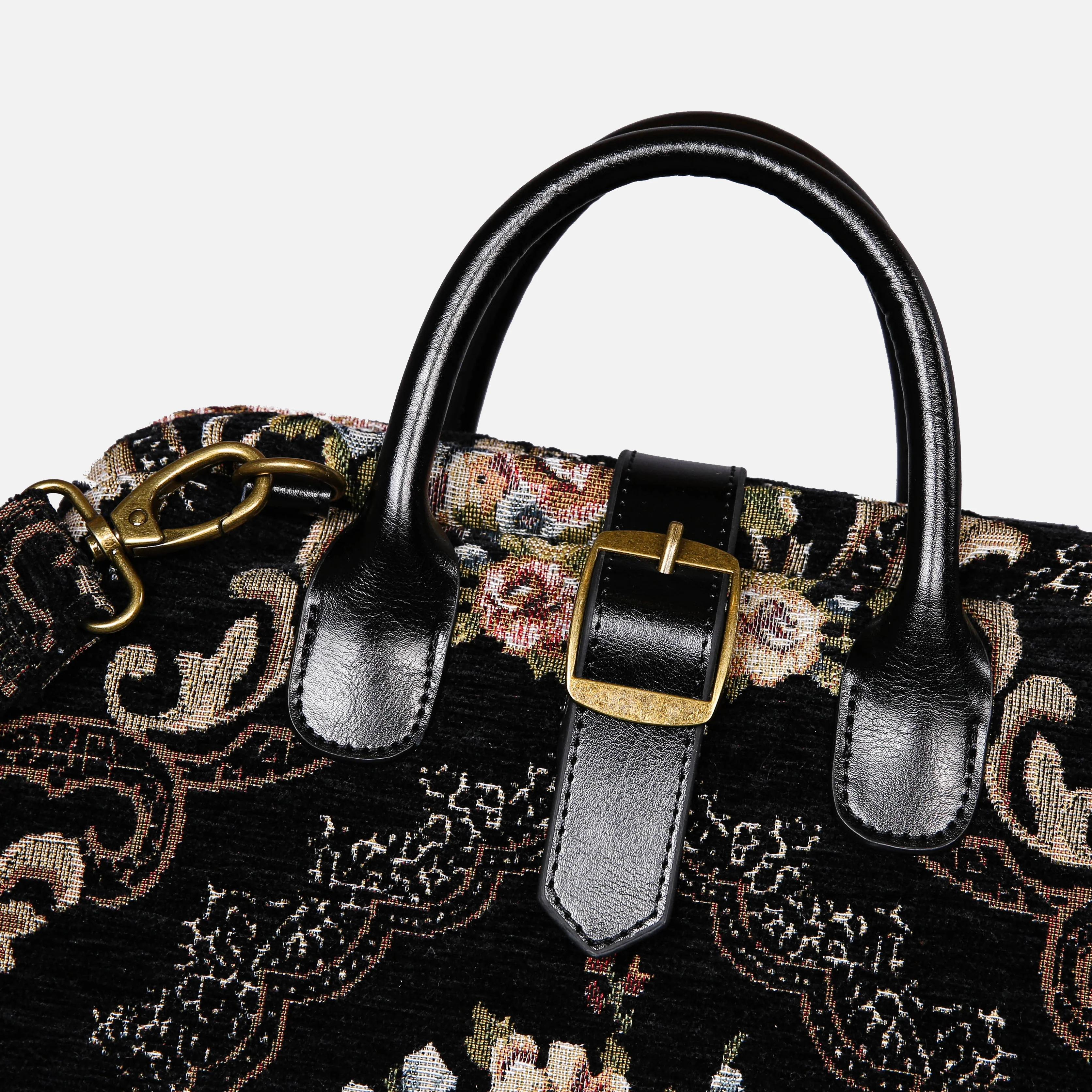 Floral Black Carpet Laptop Backpack - Image 8