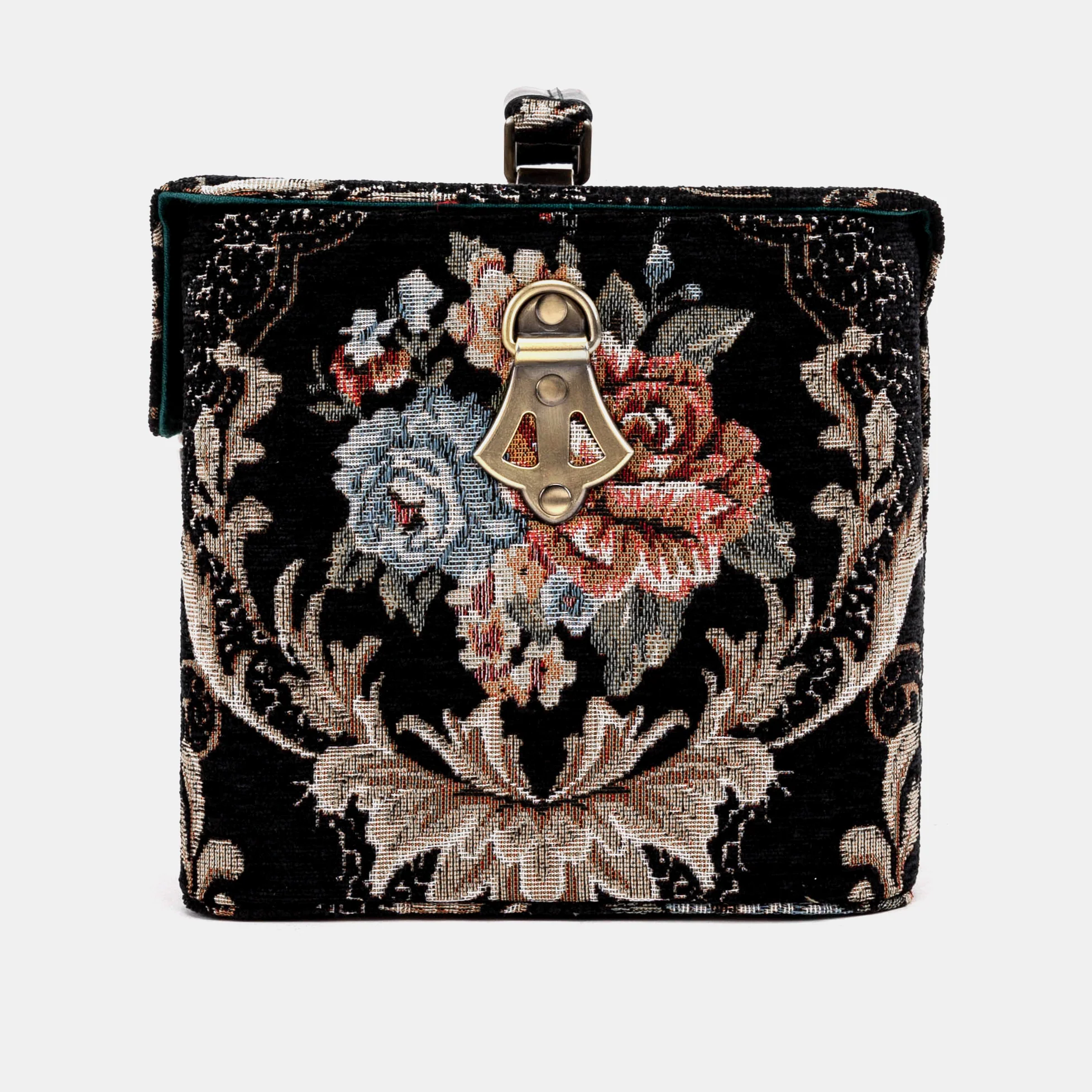 Floral Black Josephine Large Train Case - Image 7