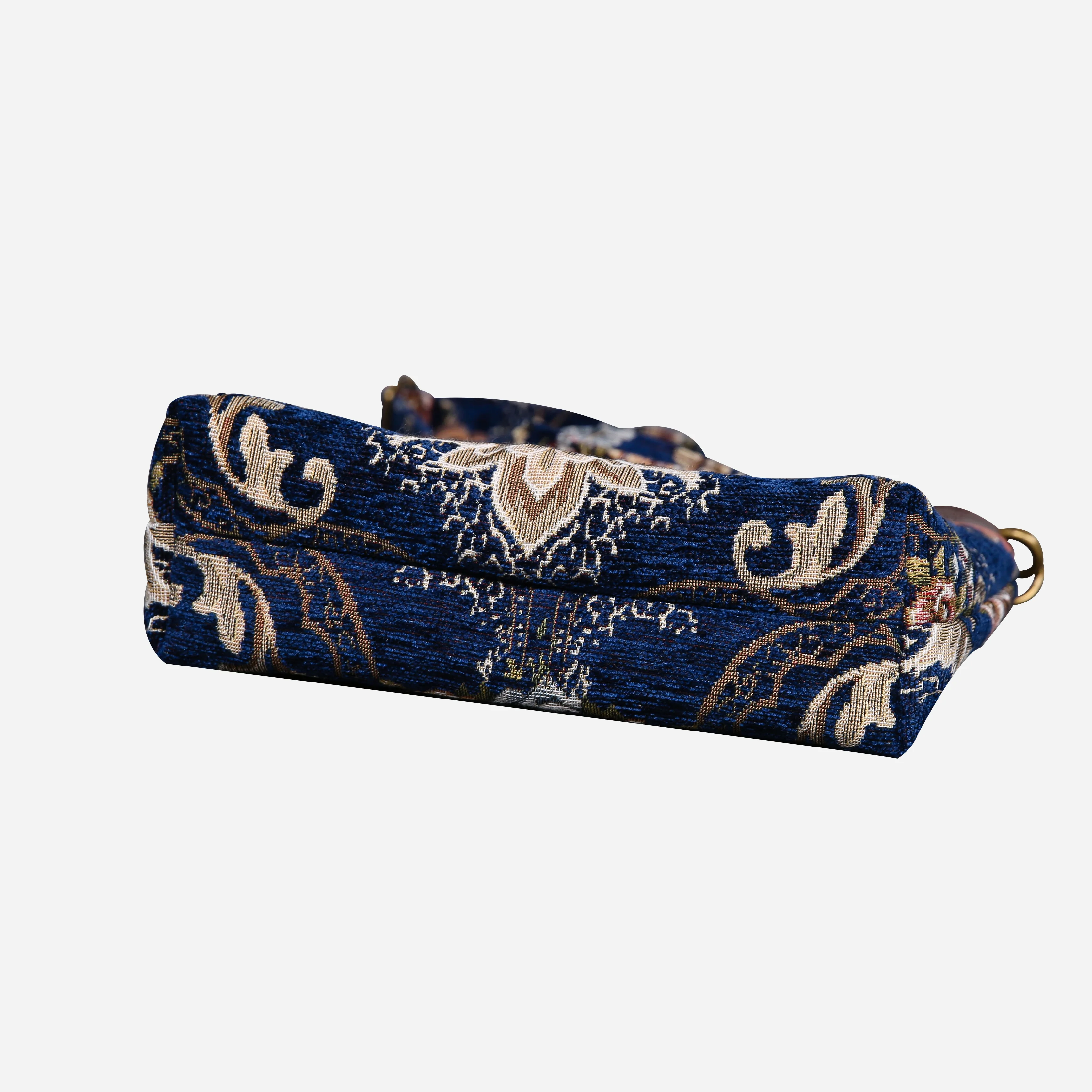 Floral Blue Butterfly Crossbody Bag - Image 4