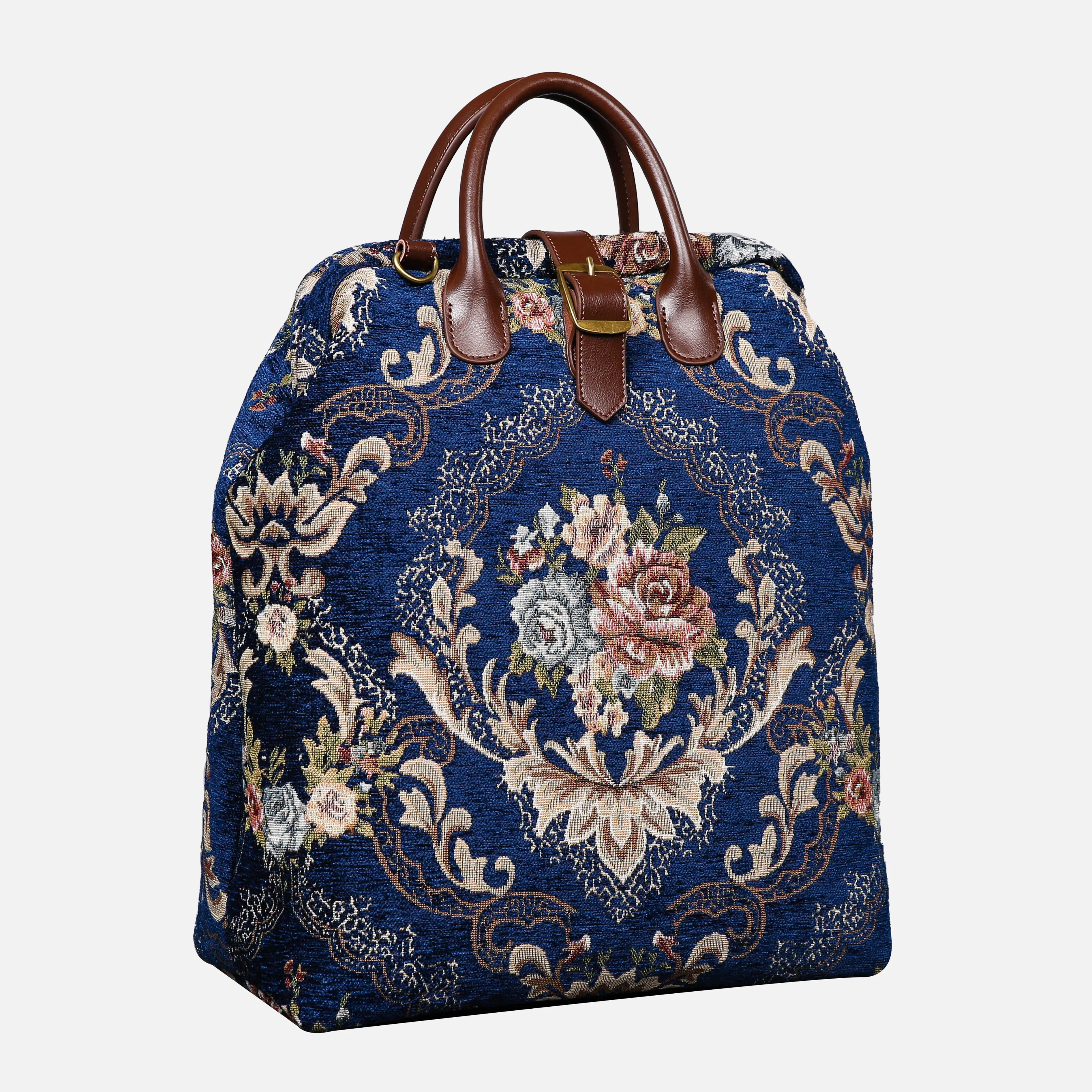 Floral Blue Carpet Laptop Backpack - Image 3