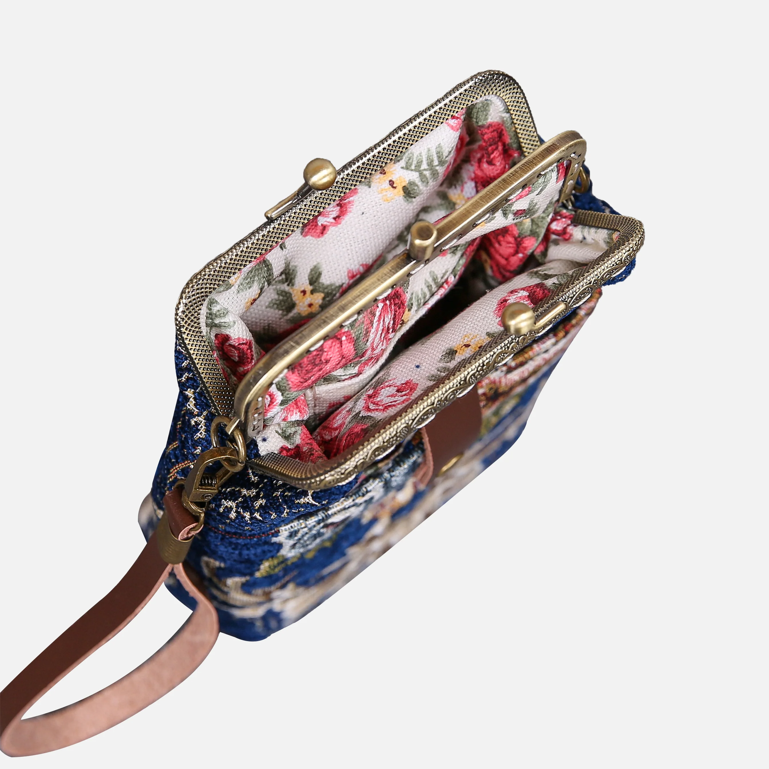 Floral Blue Carpet Phone Case - Image 6