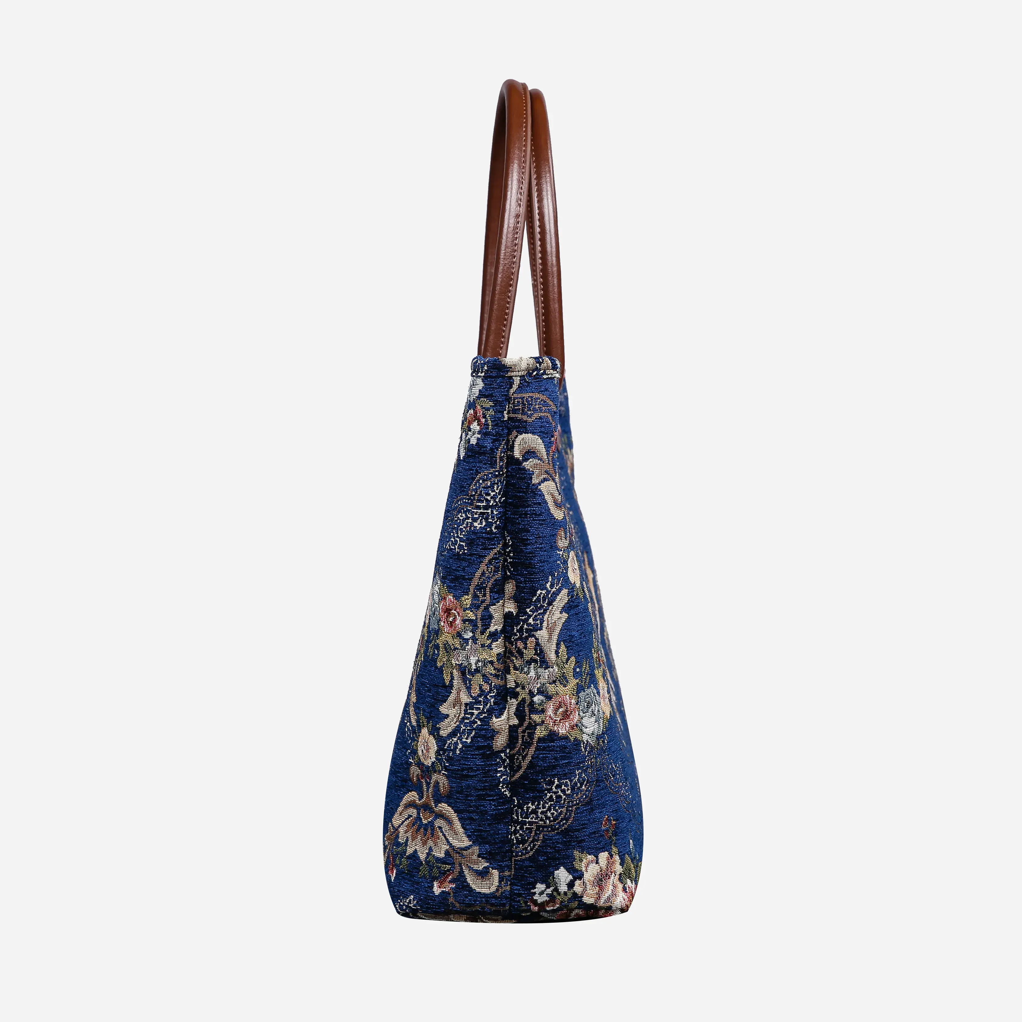 Floral Blue Carpet Tote Shopper - Image 3