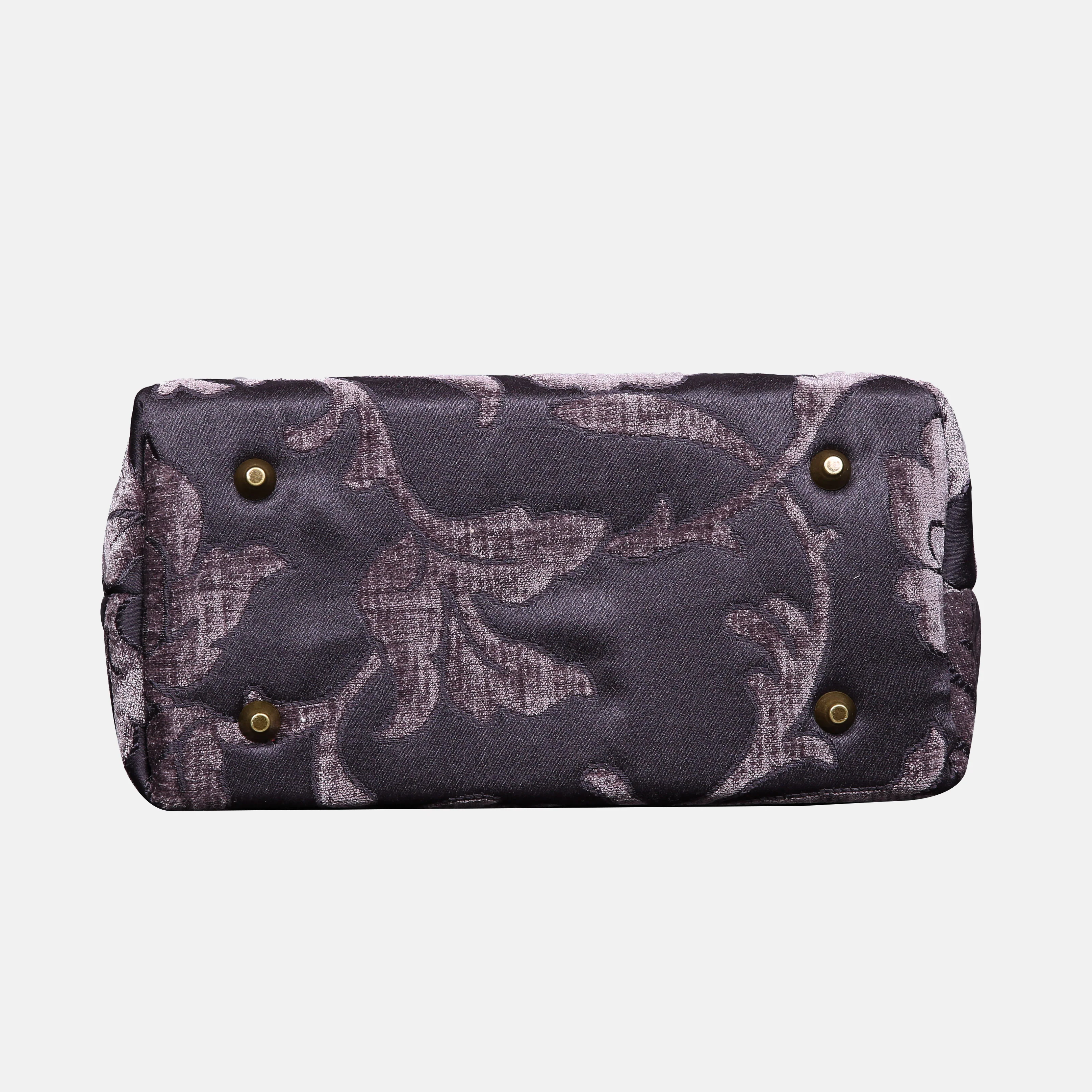 Floral Brocade Purple Carpet Satchel - Image 5