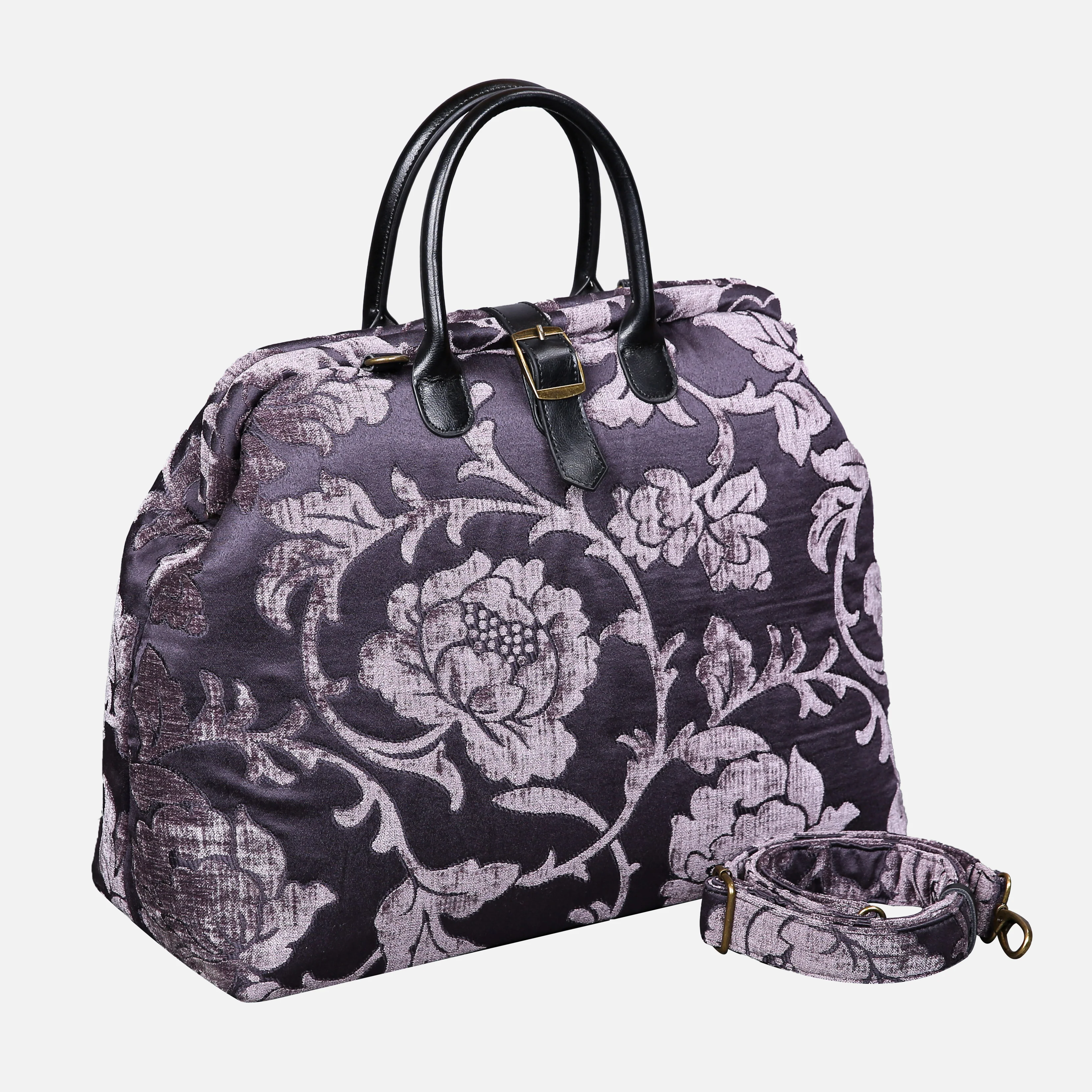 Floral Brocade Purple Mary Poppins Weekender - Image 2