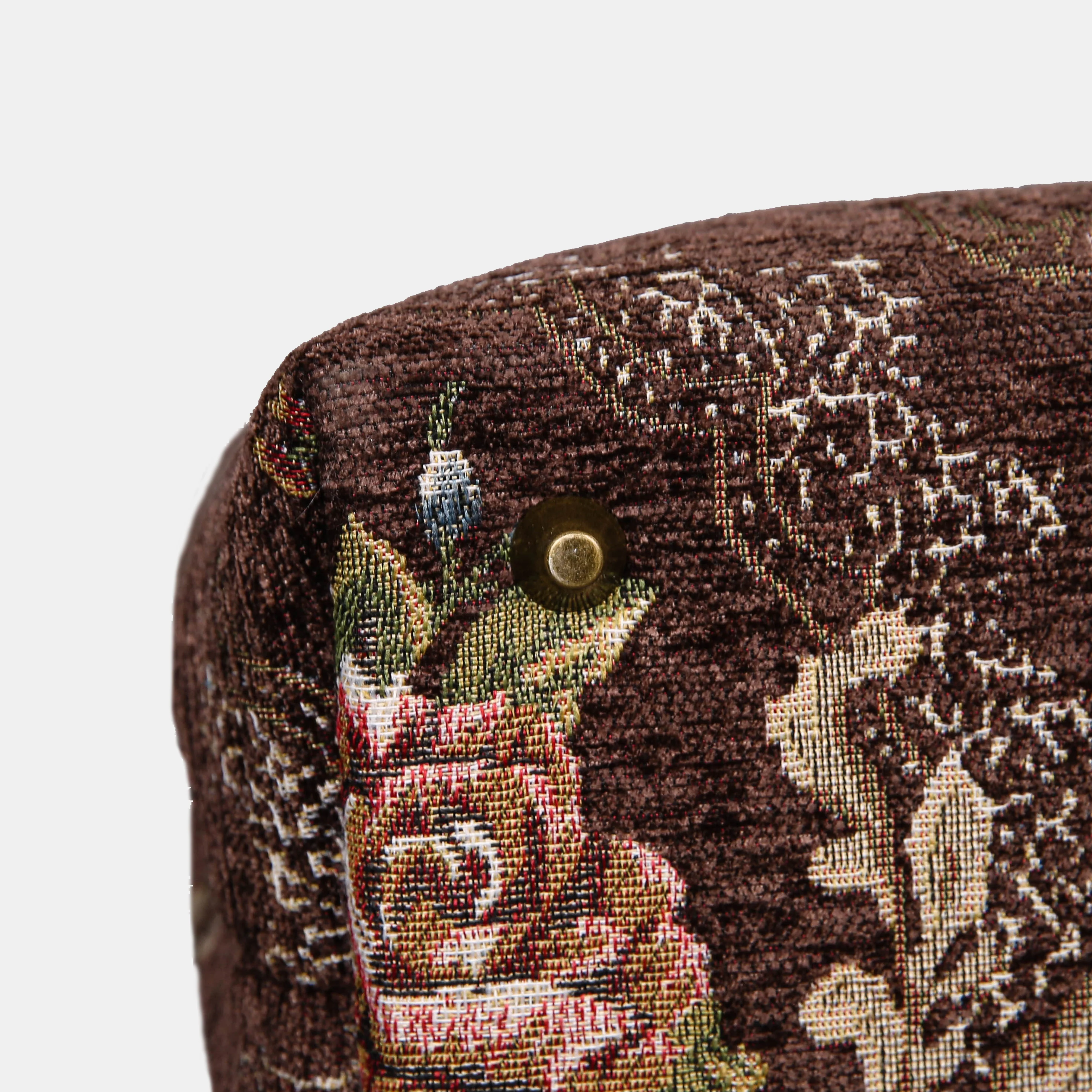 Floral Coffee Carpet Laptop Backpack - Image 5
