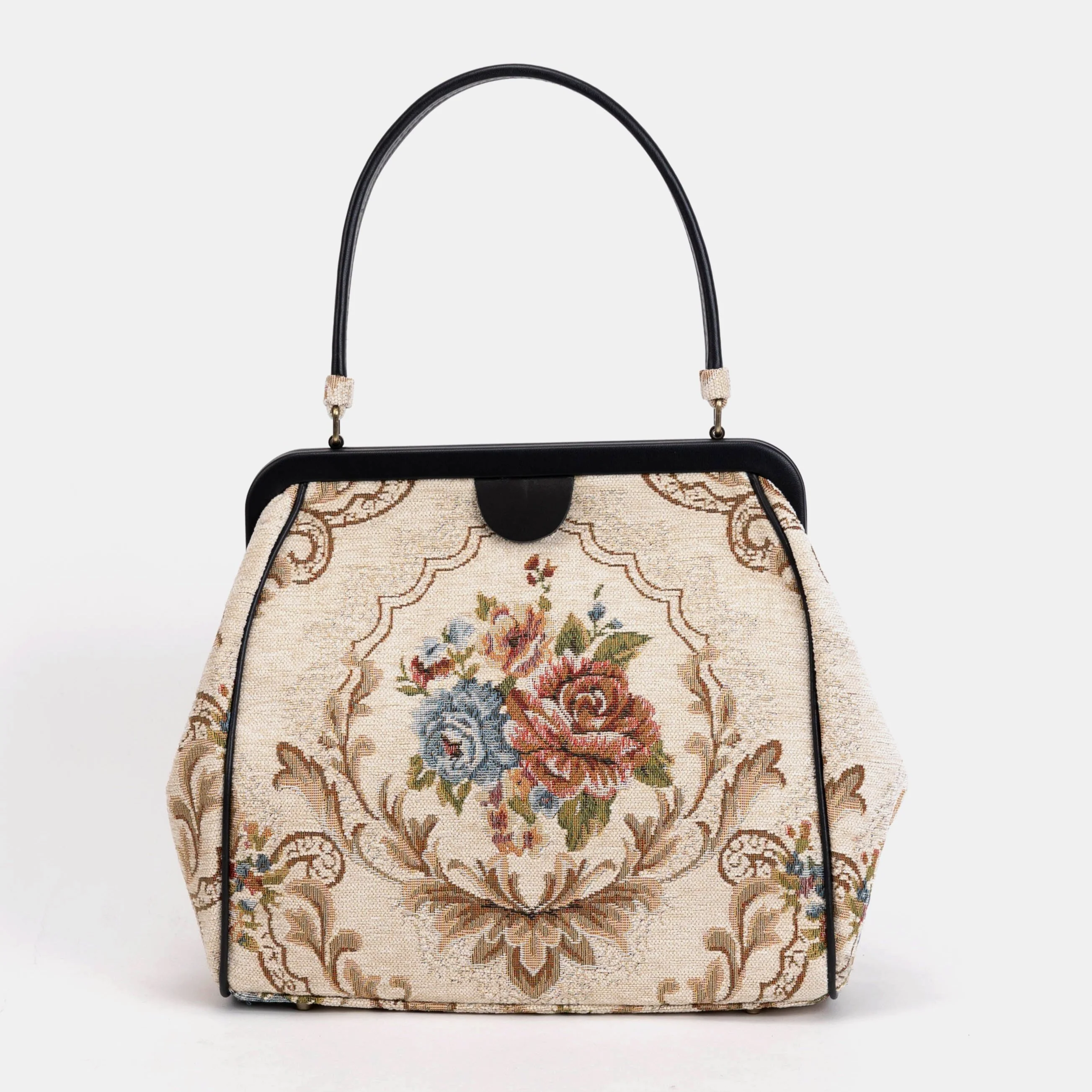Floral Cream Alma Shoulder Bag