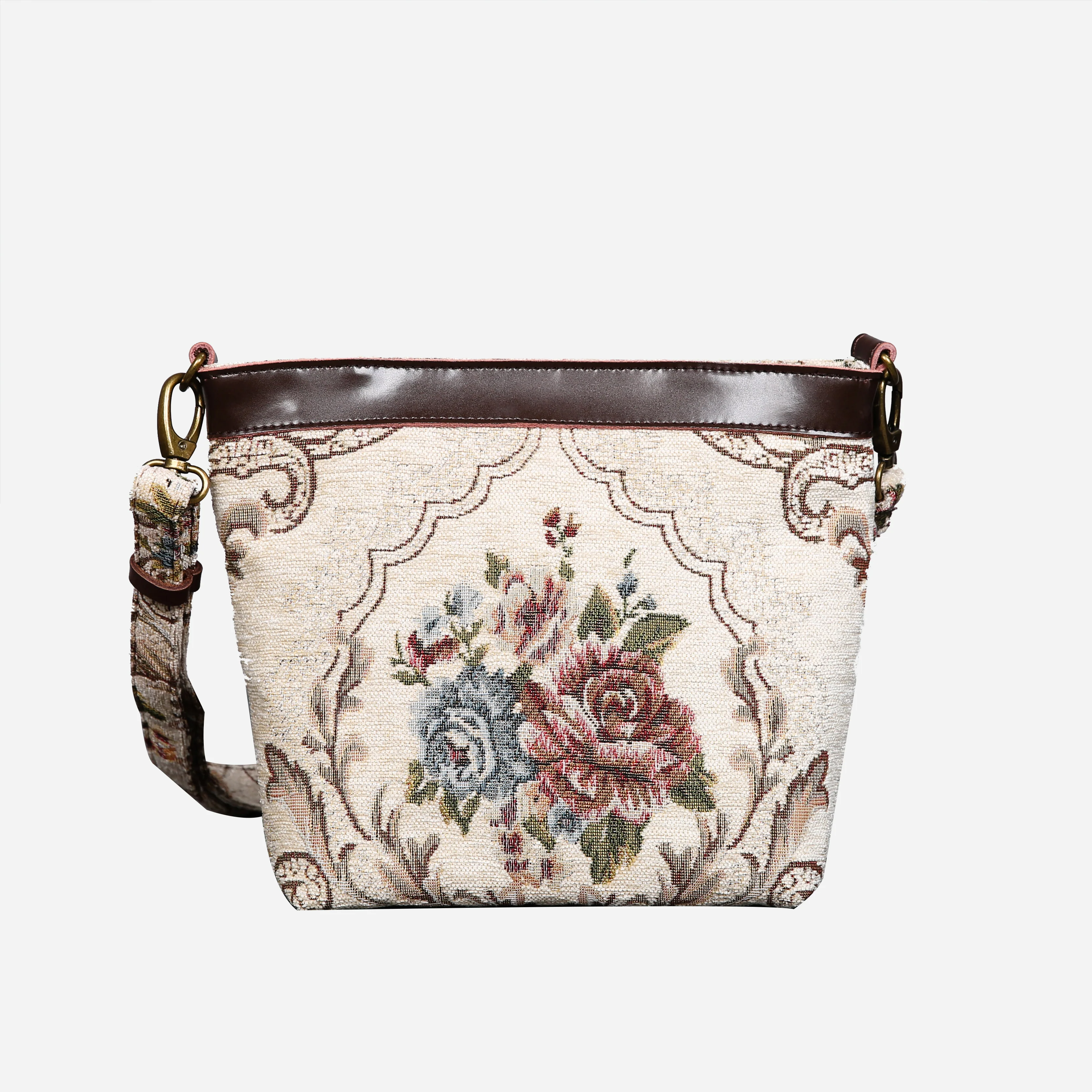 Floral Cream Butterfly Crossbody Bag - Image 3