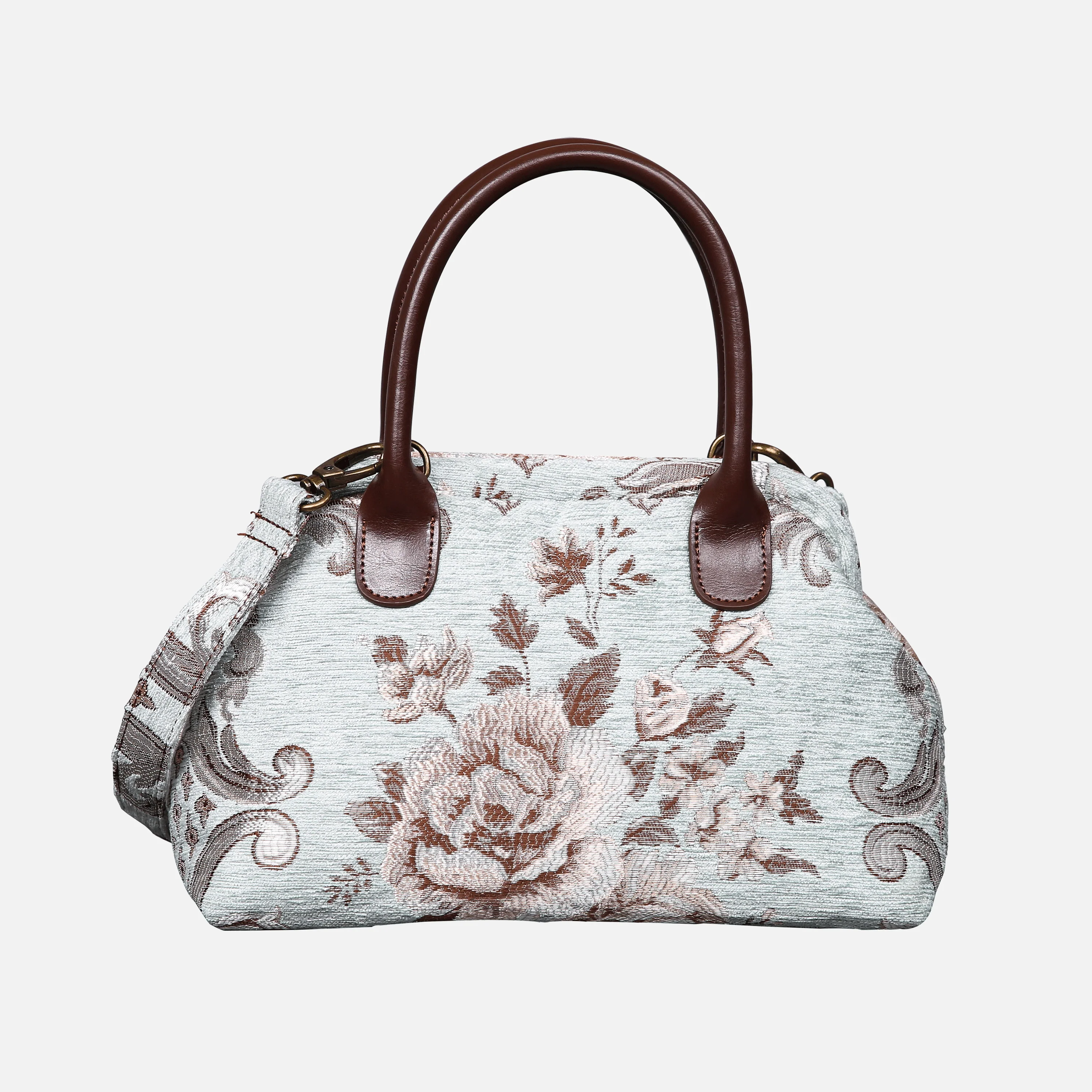 Floral Mint Carpet Satchel