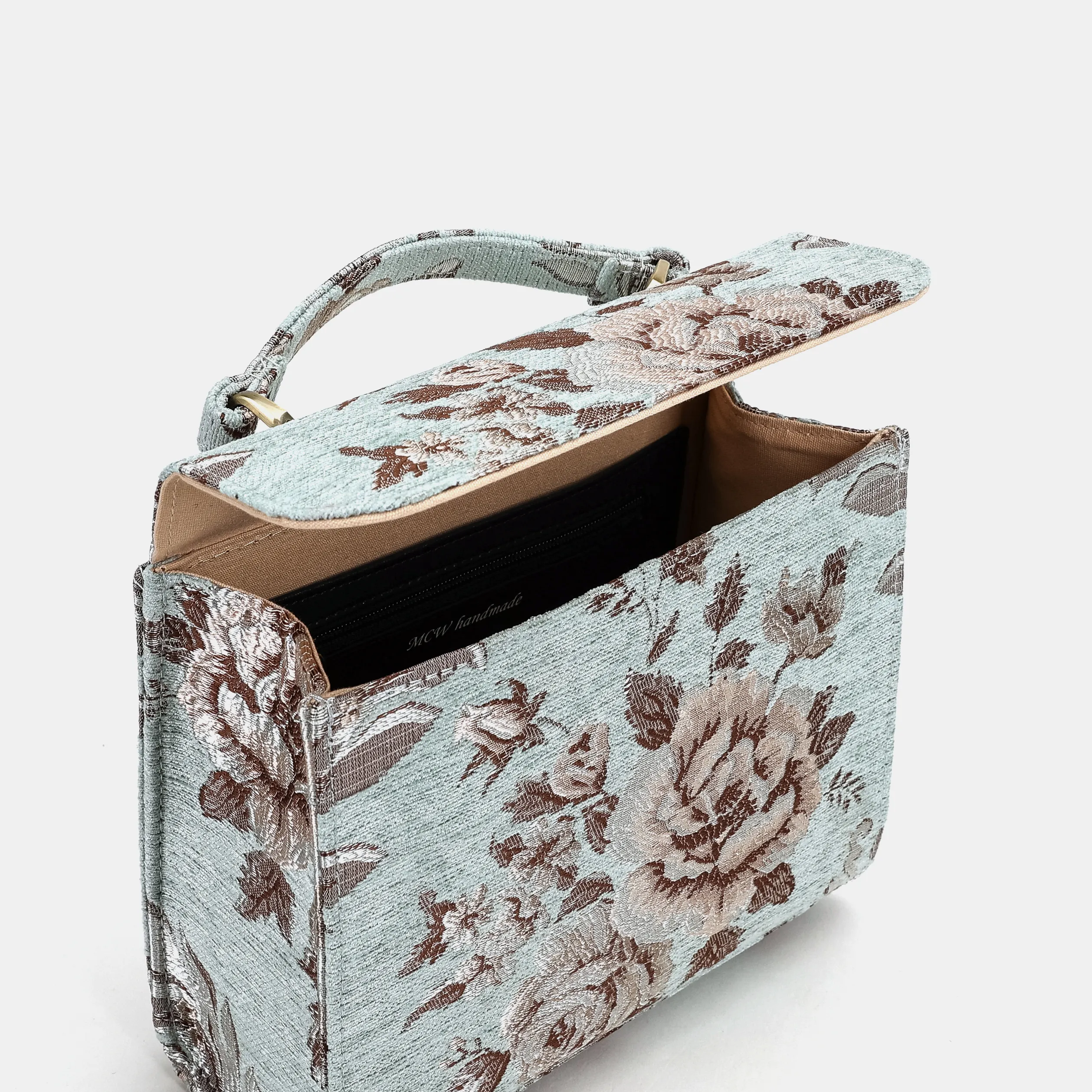 Floral Mint Flap Satchel - Image 7