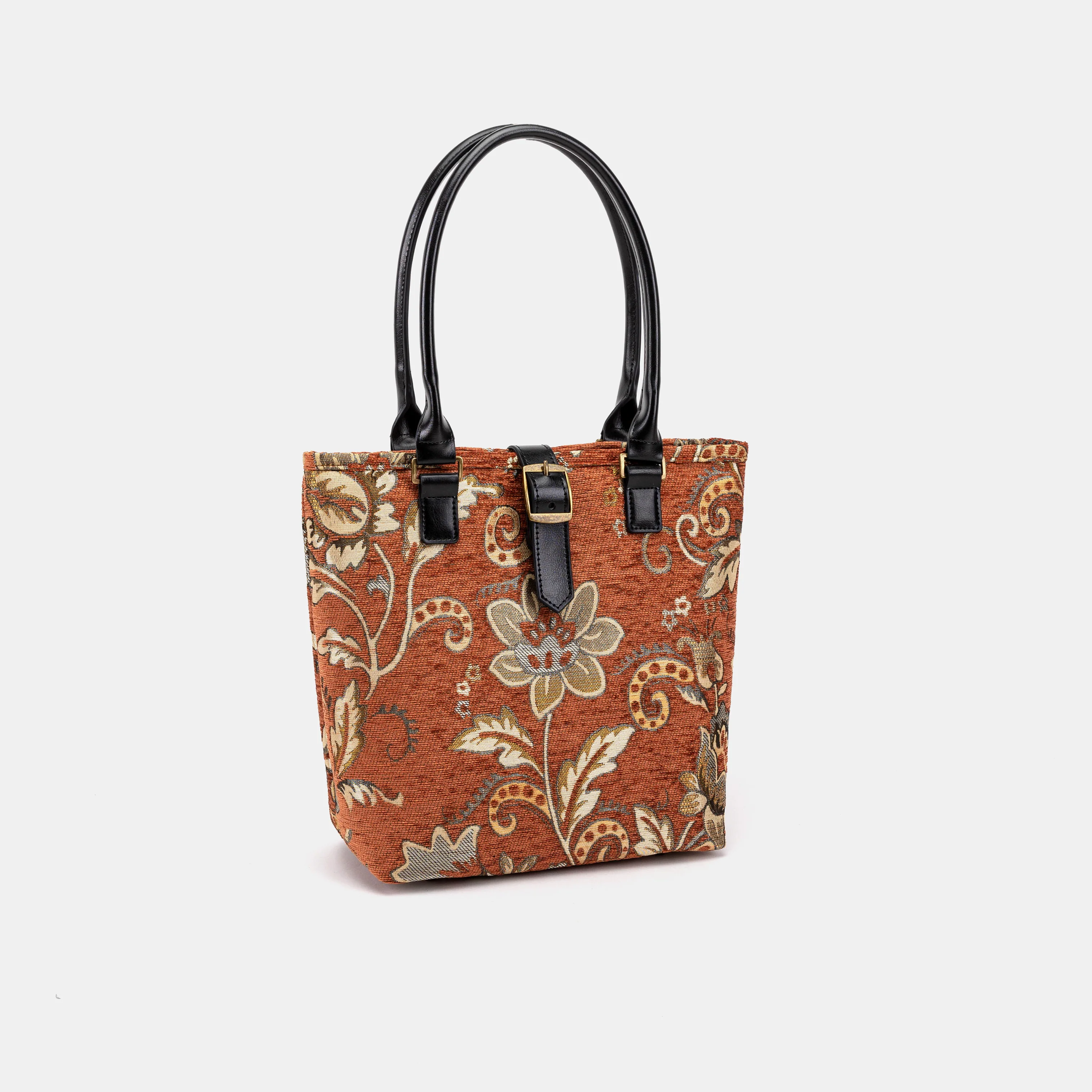 Floral Paisley Orange Everyday Tote - Image 2