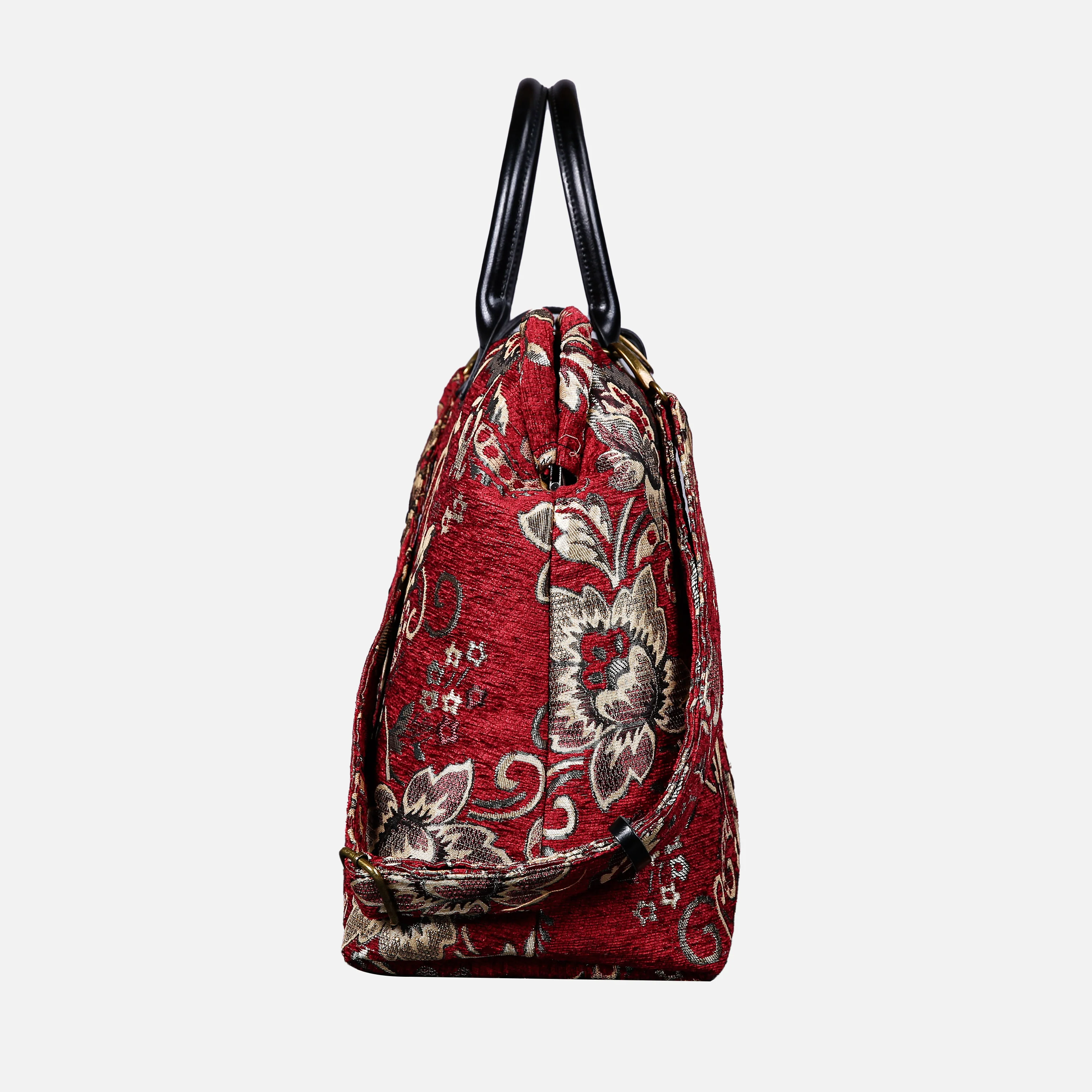 Floral Paisley Red Mary Poppins Weekender - Image 3