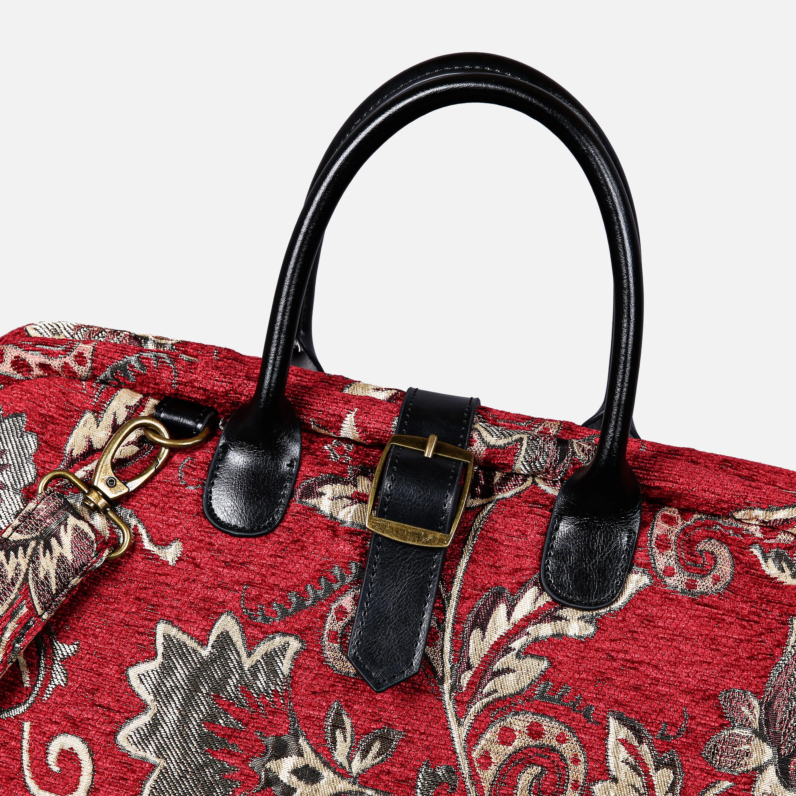 Floral Paisley Red Mary Poppins Weekender - Image 4