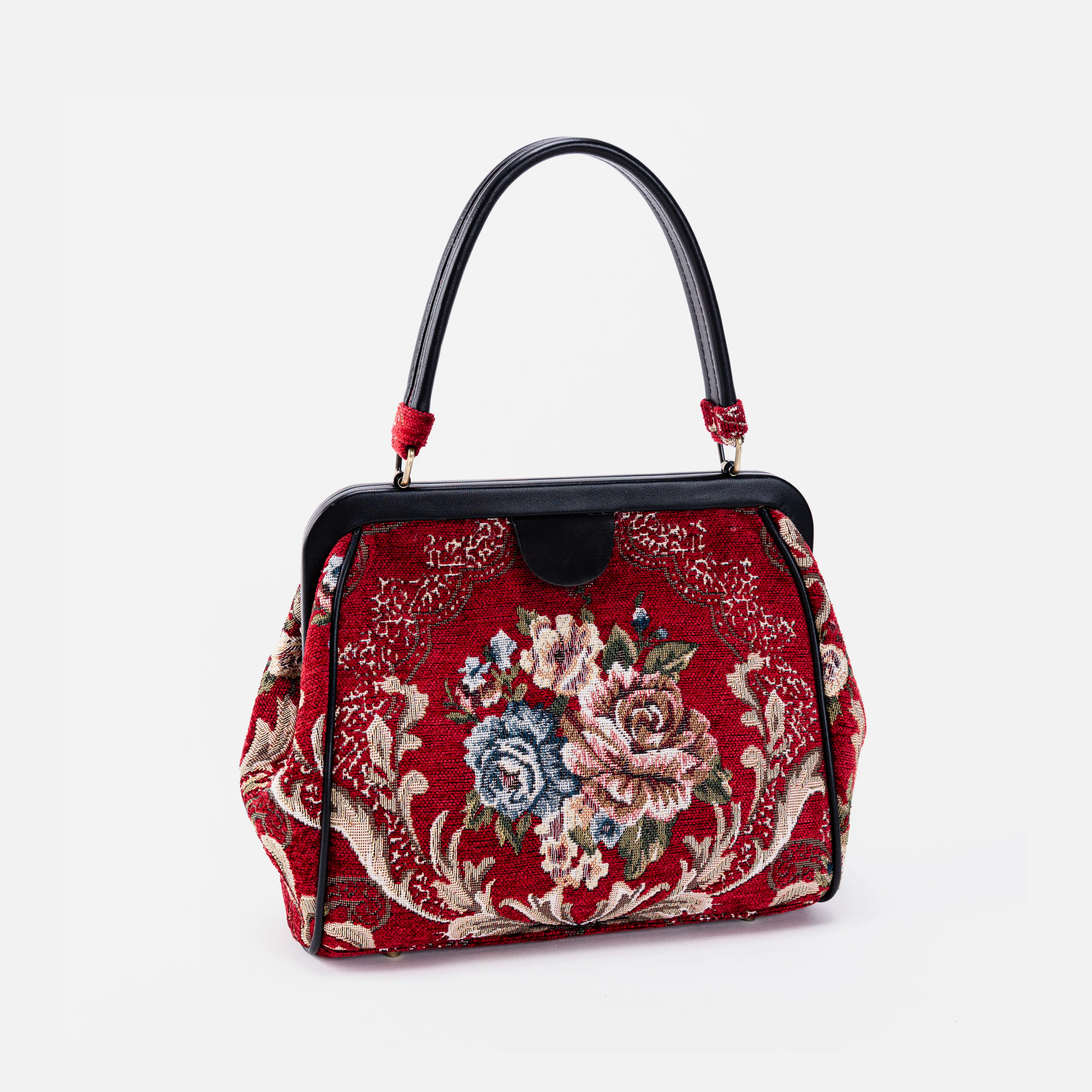 Floral Red Alma Satchel - Image 3