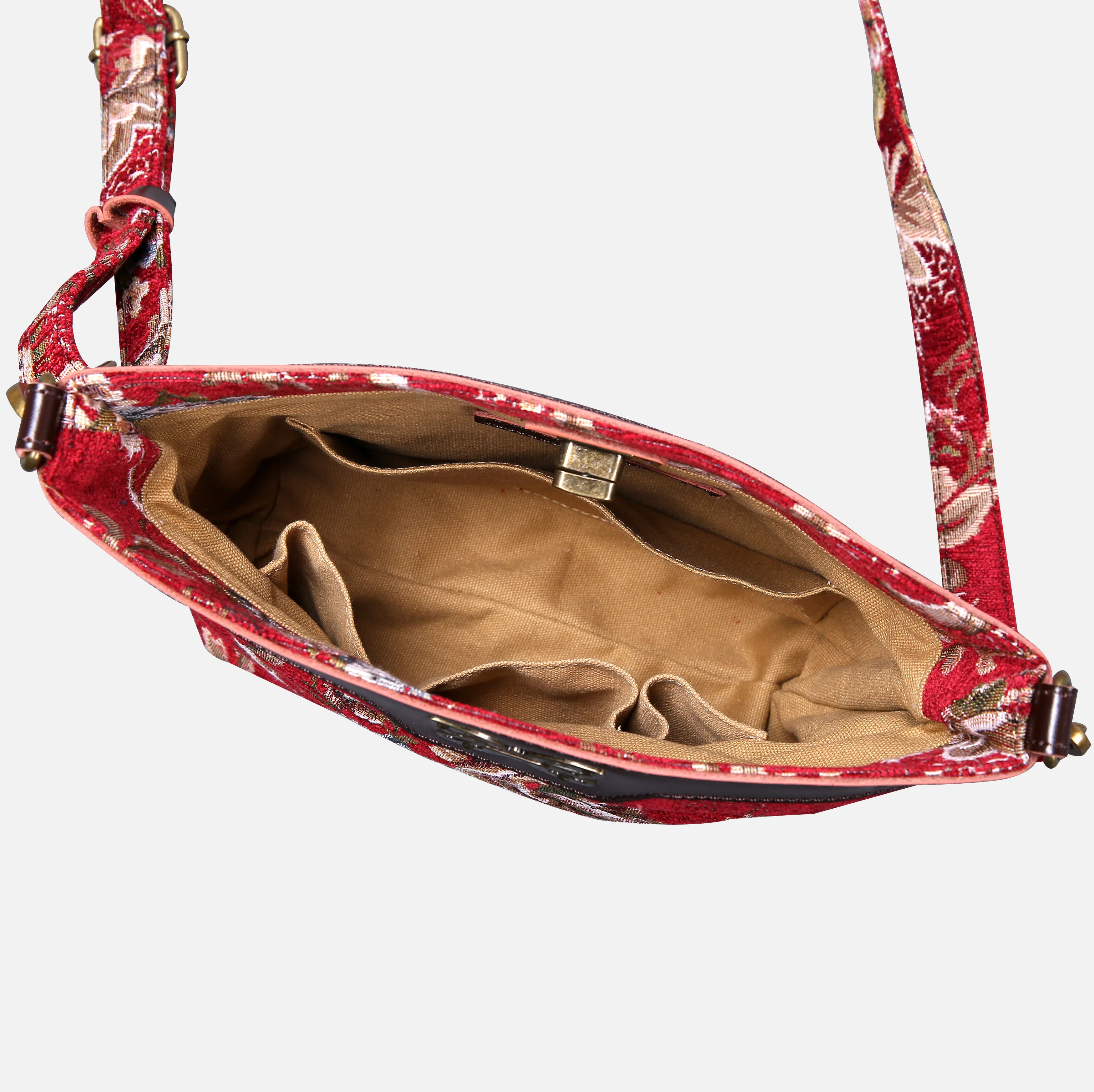Floral Red Butterfly Crossbody Bag - Image 4