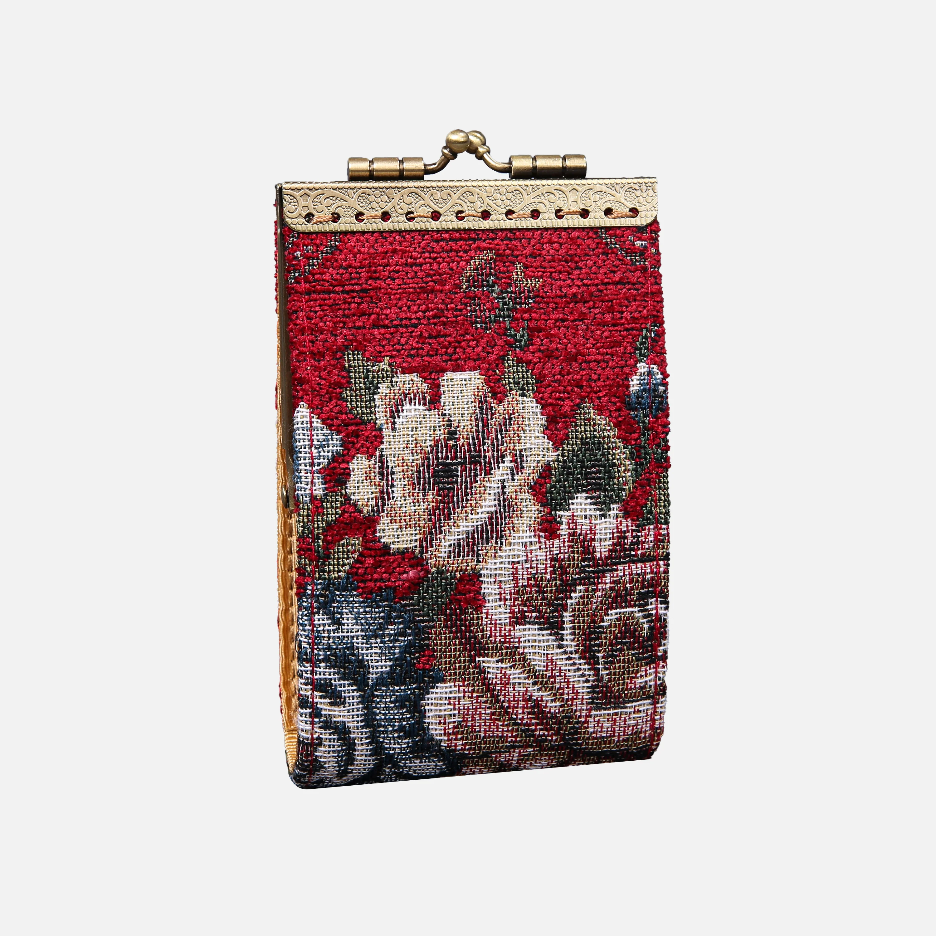 Floral Red Card Wallet - Image 3