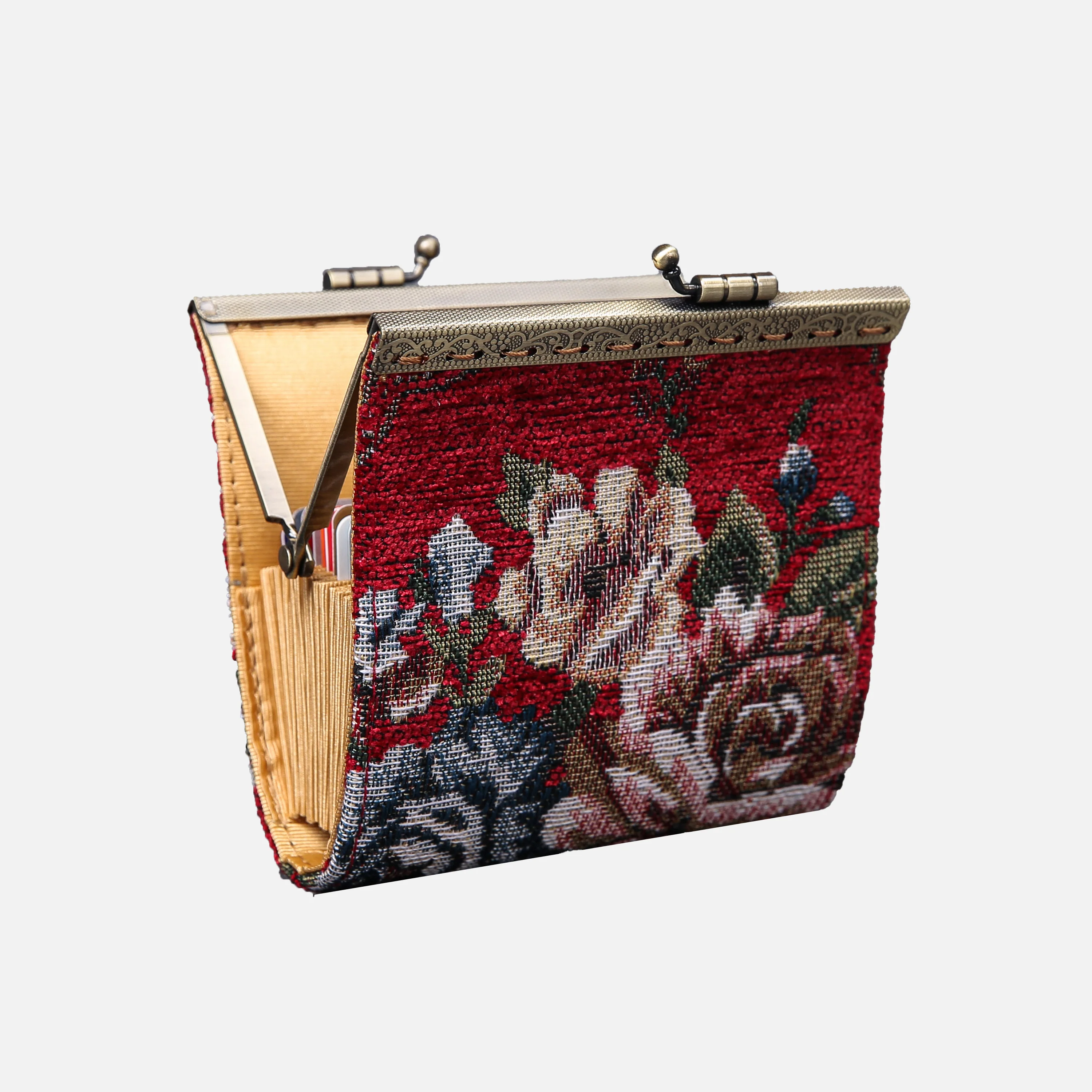 Floral Red Card Wallet - Image 4