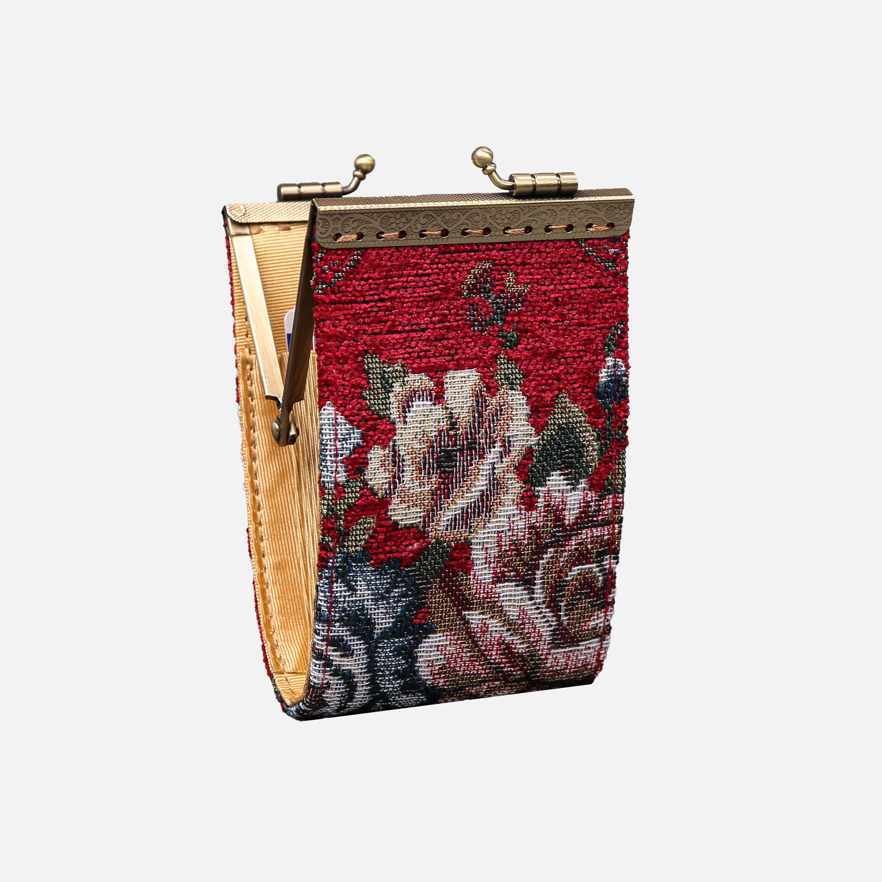 Floral Red Card Wallet - Image 5