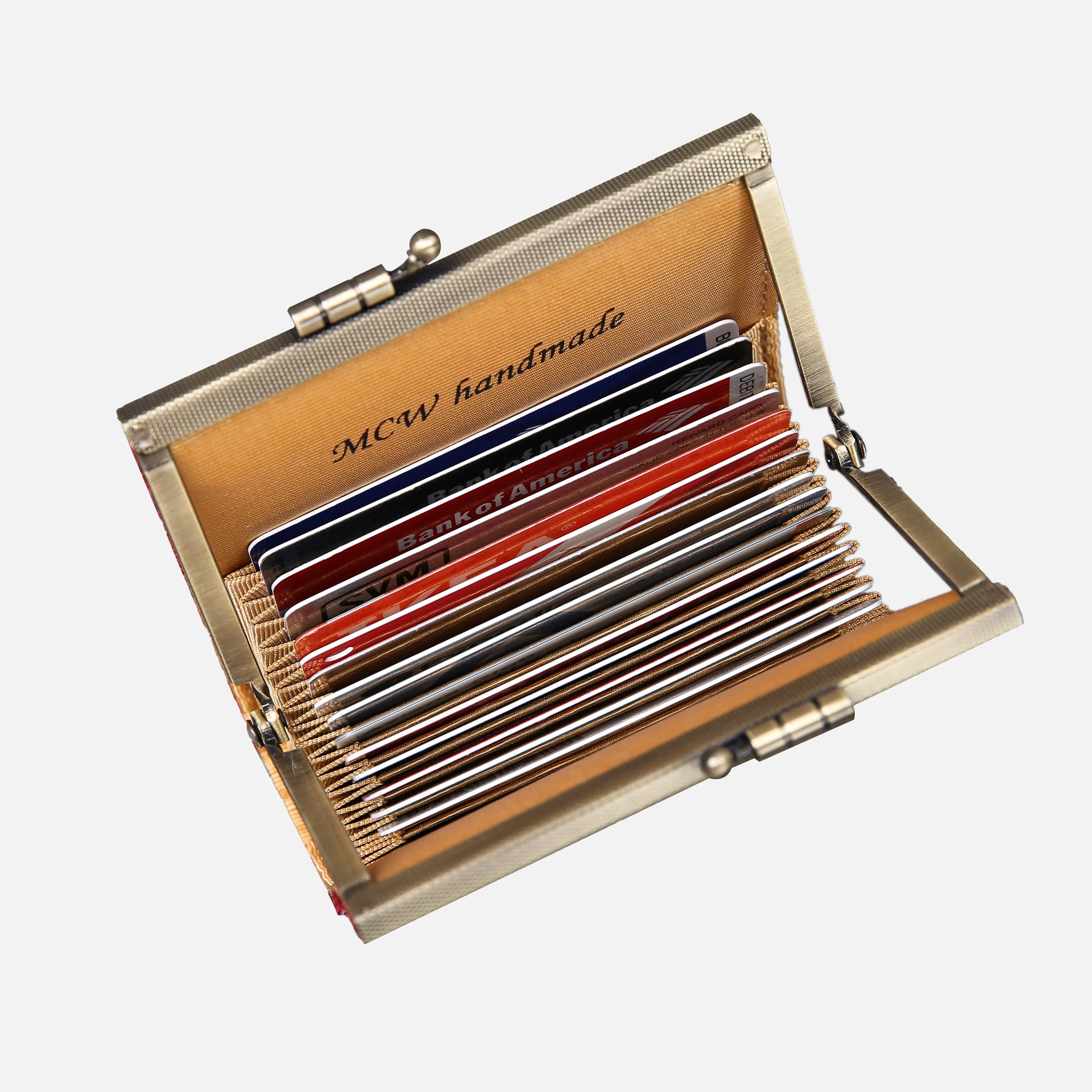 Floral Red Card Wallet - Image 6
